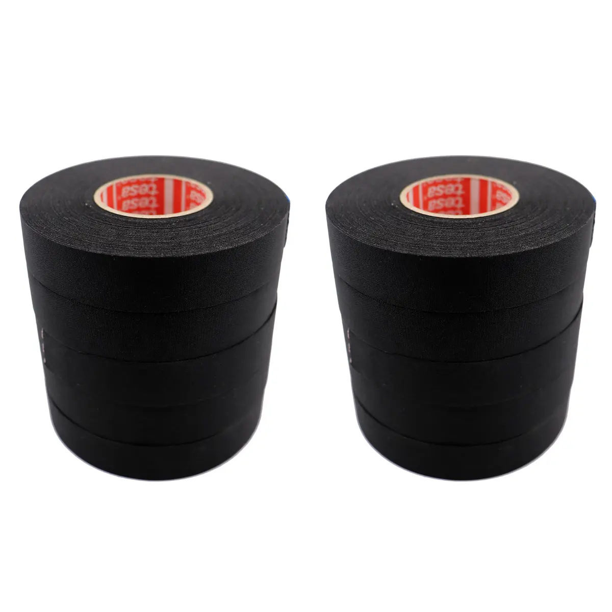 KAINSC PRODUCTS KAWAGUCH INDUSTRIAL SCIENTIFIC Tesa 51036 19mm*25m Flag-Resistant PET Cloth Automotive Harnesses Tape for Automotive Engine, Protect Against High Temperature, Abrasion, Chemical & Fluid, 10 Rolls - main product image