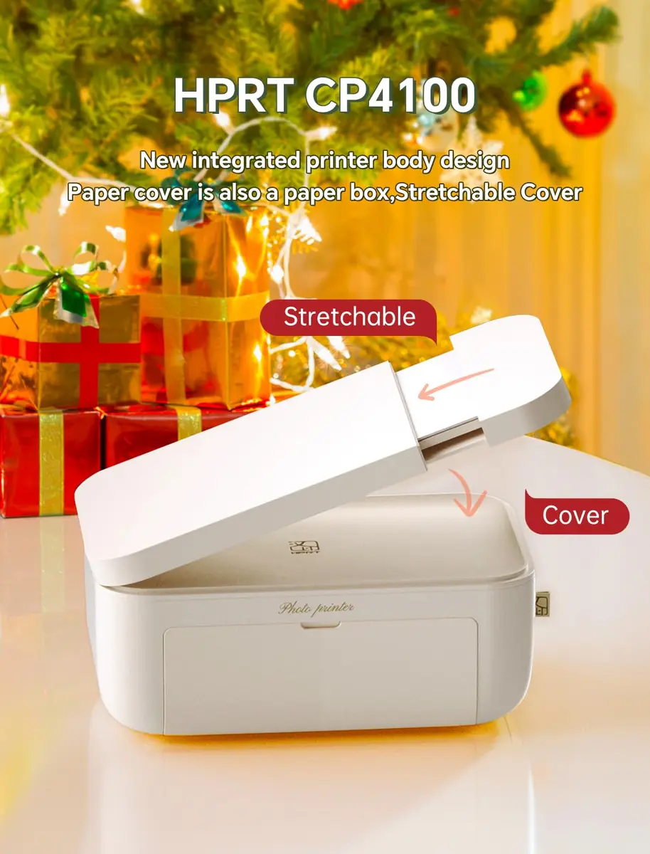 HPRT Photo Printer 4x6 | Portable Wireless Photo Printer for iPhone & Android, 20 Sheets & Ribbon, CP4100 - view 5