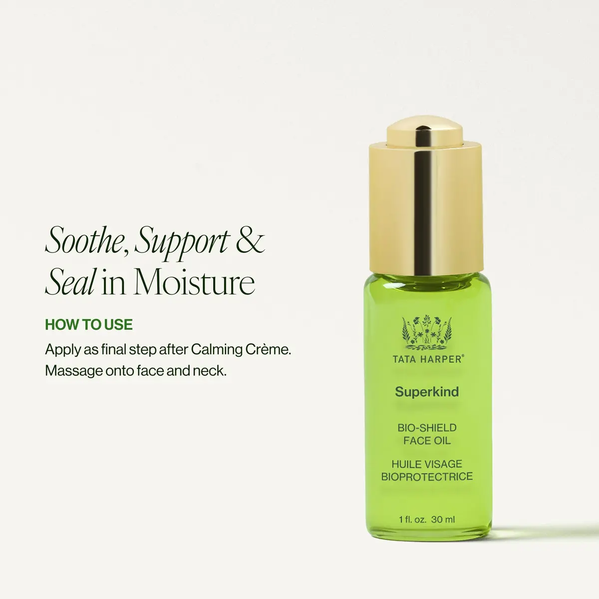 Tata Harper Bio-Shield Face Oil for Sensitive Skin | Rebuild & Protect Barrier (120 chars) - view 8