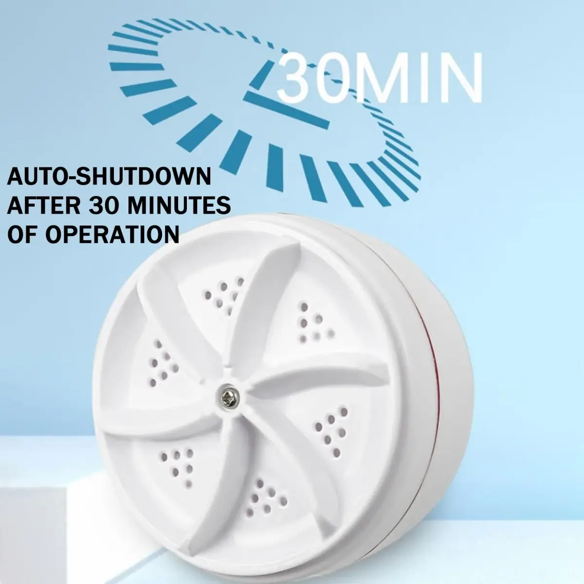 VJK Mini Portable USB Washing Machine for Clothes and Dishes, White (1-Pack) - view 5