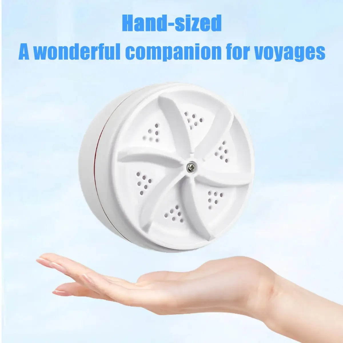 VJK Mini Portable USB Washing Machine for Clothes and Dishes, White (1-Pack) - view 8