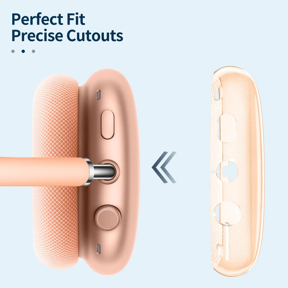 FINTIE Clear Case for AirPods Max 2 (2026) & AirPods Max 1 (2024/2020) | Transparent TPU Cover, Anti-Scratch, Precise Fit, Lightweight - view 3