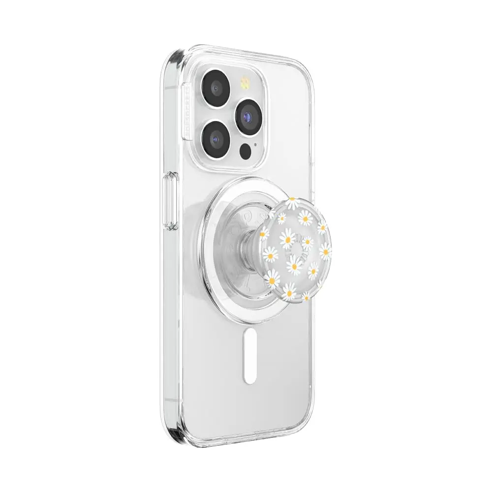 PopSockets Phone Grip for MagSafe, Magnetic Holder- He Loves Me Not | Secure, Magnetic, Swappable - main product image