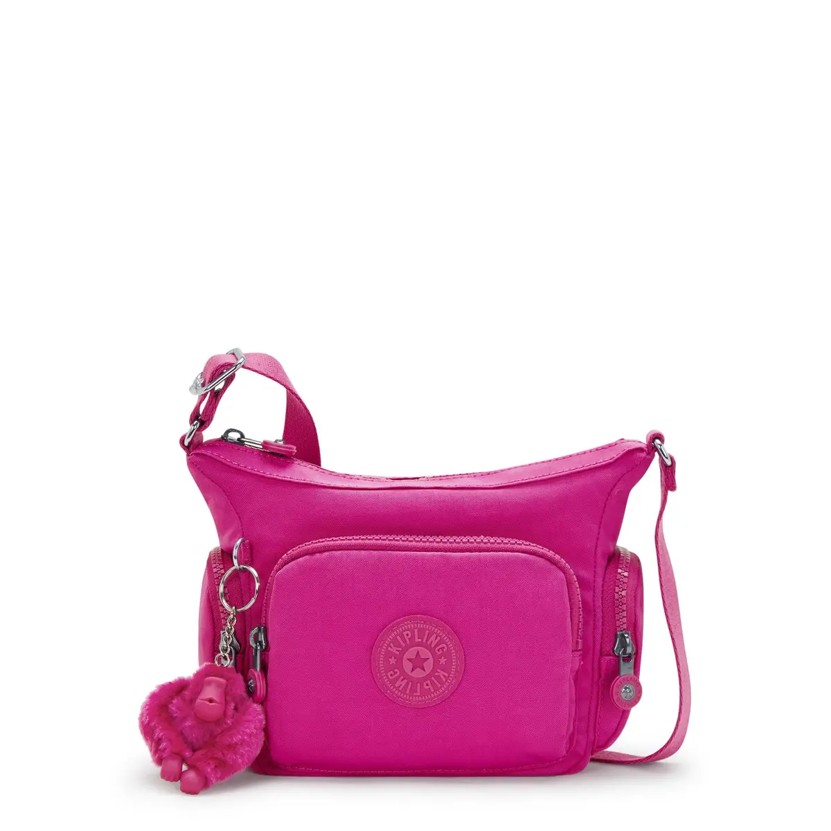 Kipling Gabbie Mini Crossbody Bag Glowing Fuchsia | Compact, Lightweight & Stylish - main product image