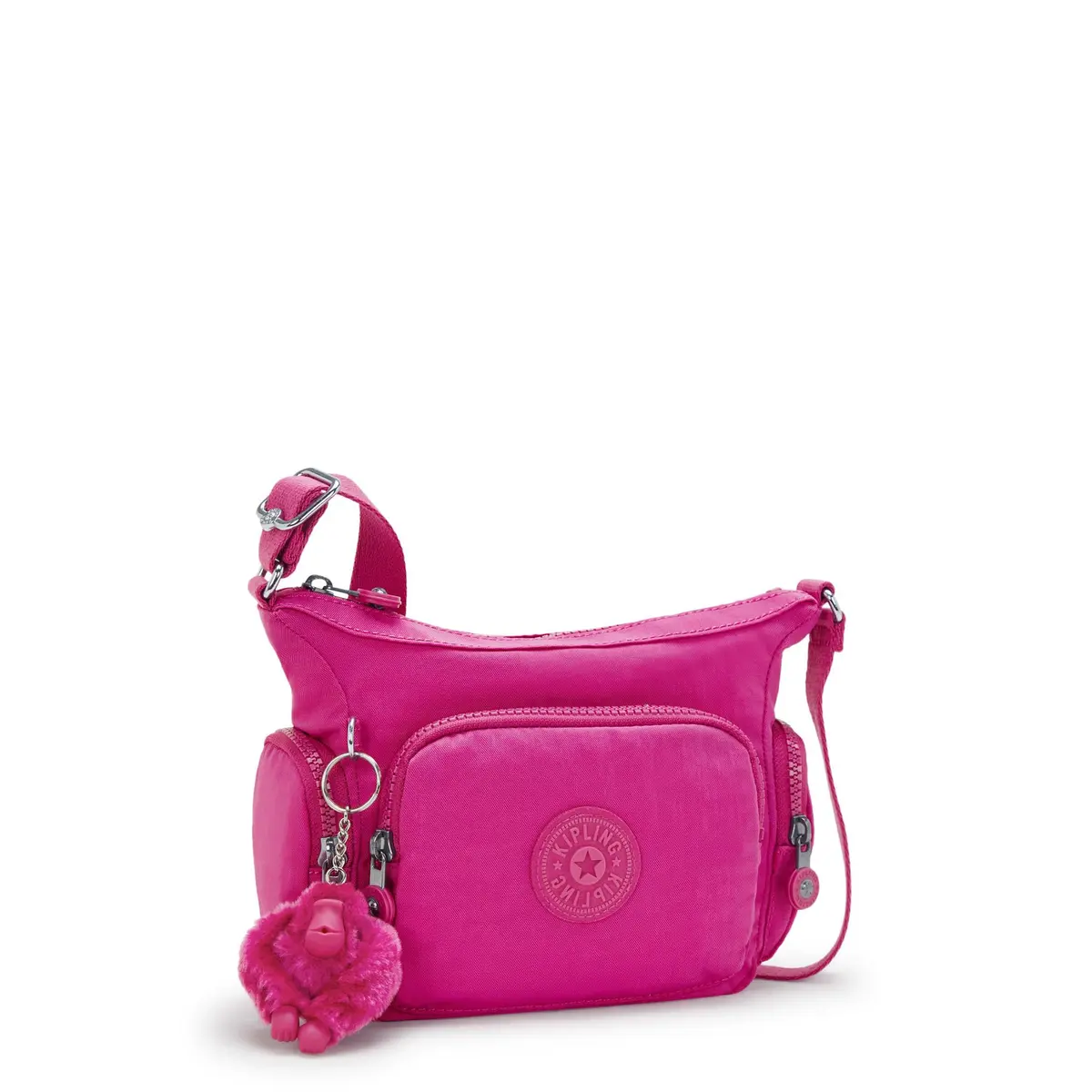 Kipling Gabbie Mini Crossbody Bag Glowing Fuchsia | Compact, Lightweight & Stylish - view 4