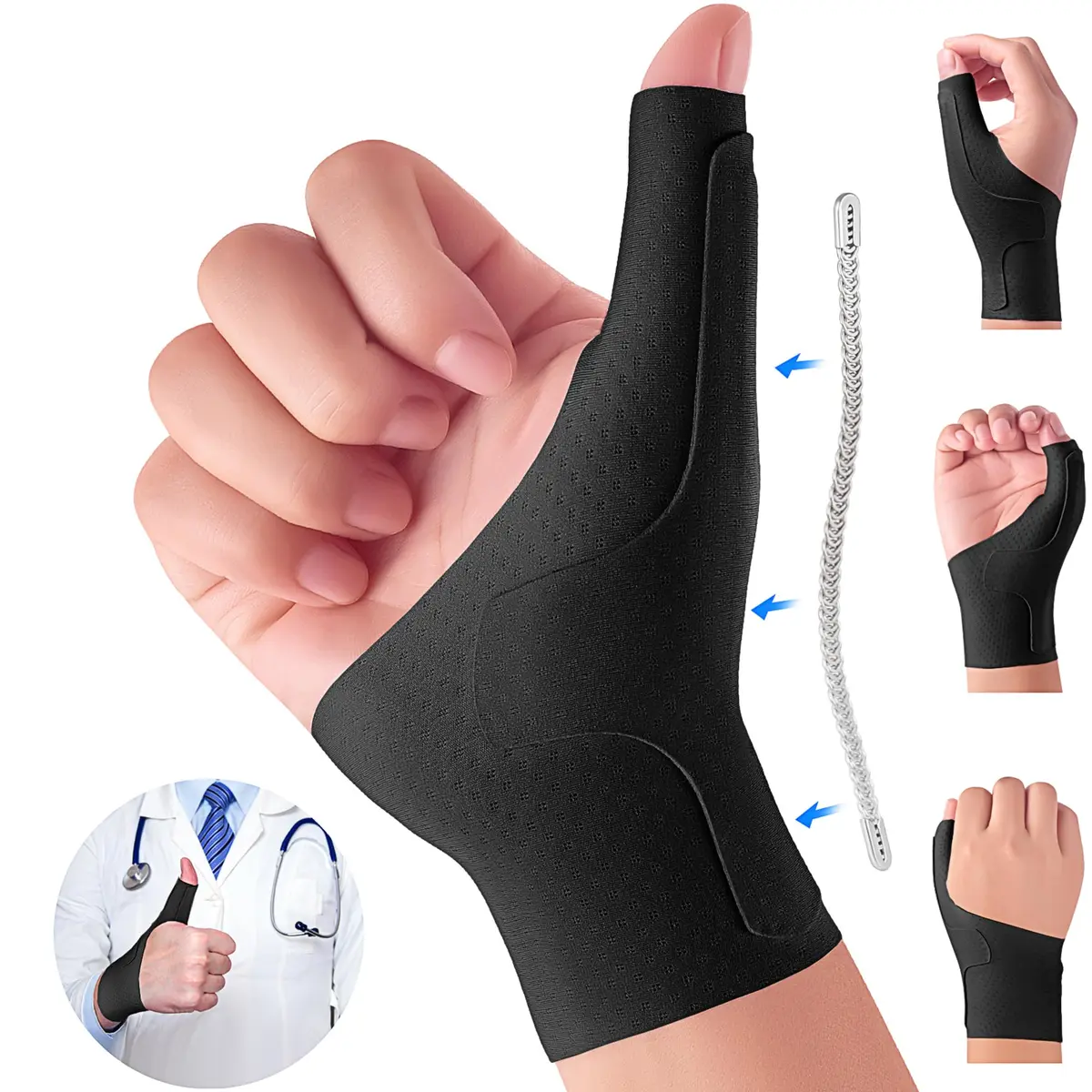 YISDU Wrist Thumb Brace Support for Arthritis & Tendonitis | Lightweight, Stabilizes Thumb & Wrist - main product image