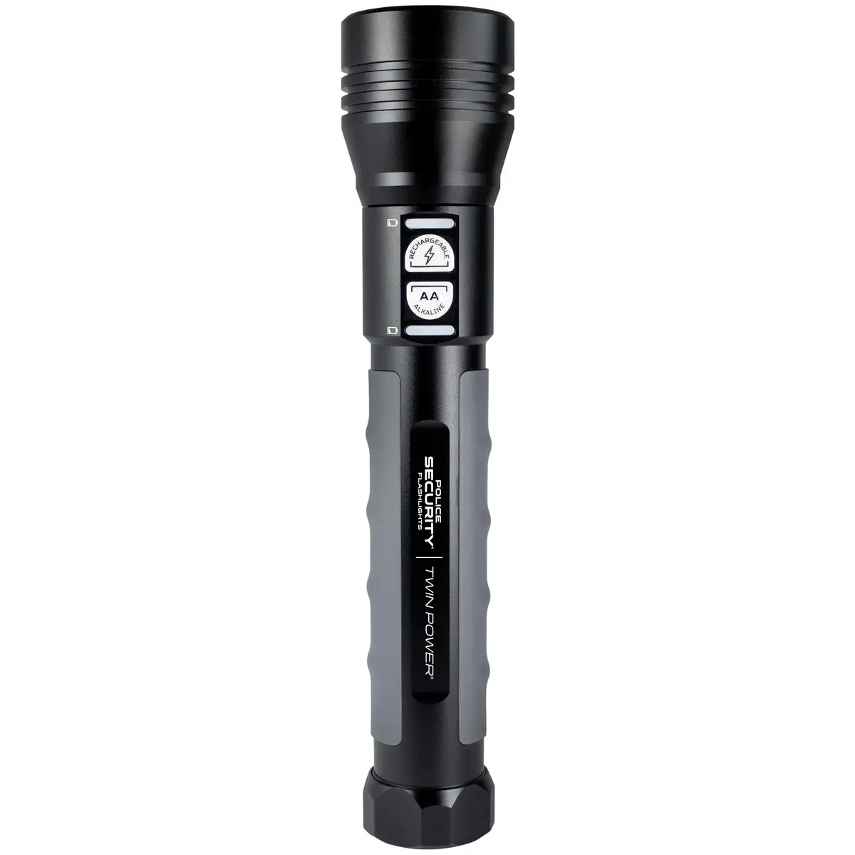 Police Security Twin Power 2000 Lumen LED Flashlight | Ultra-Bright Rechargeable, 13 Hr Runtime, Water & Impact Resistant - view 2