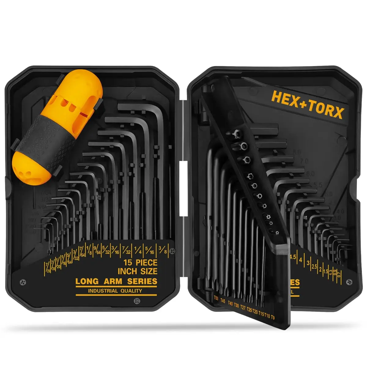 ELEAD 41-Piece Hex and Torx Key Set with Torque Handle | SAE, Metric & Torx Sizes - main product image