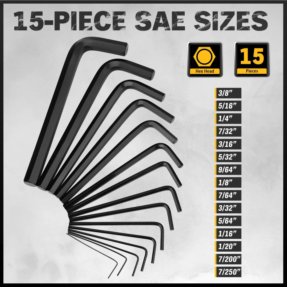 ELEAD 41-Piece Hex and Torx Key Set with Torque Handle | SAE, Metric & Torx Sizes - view 5