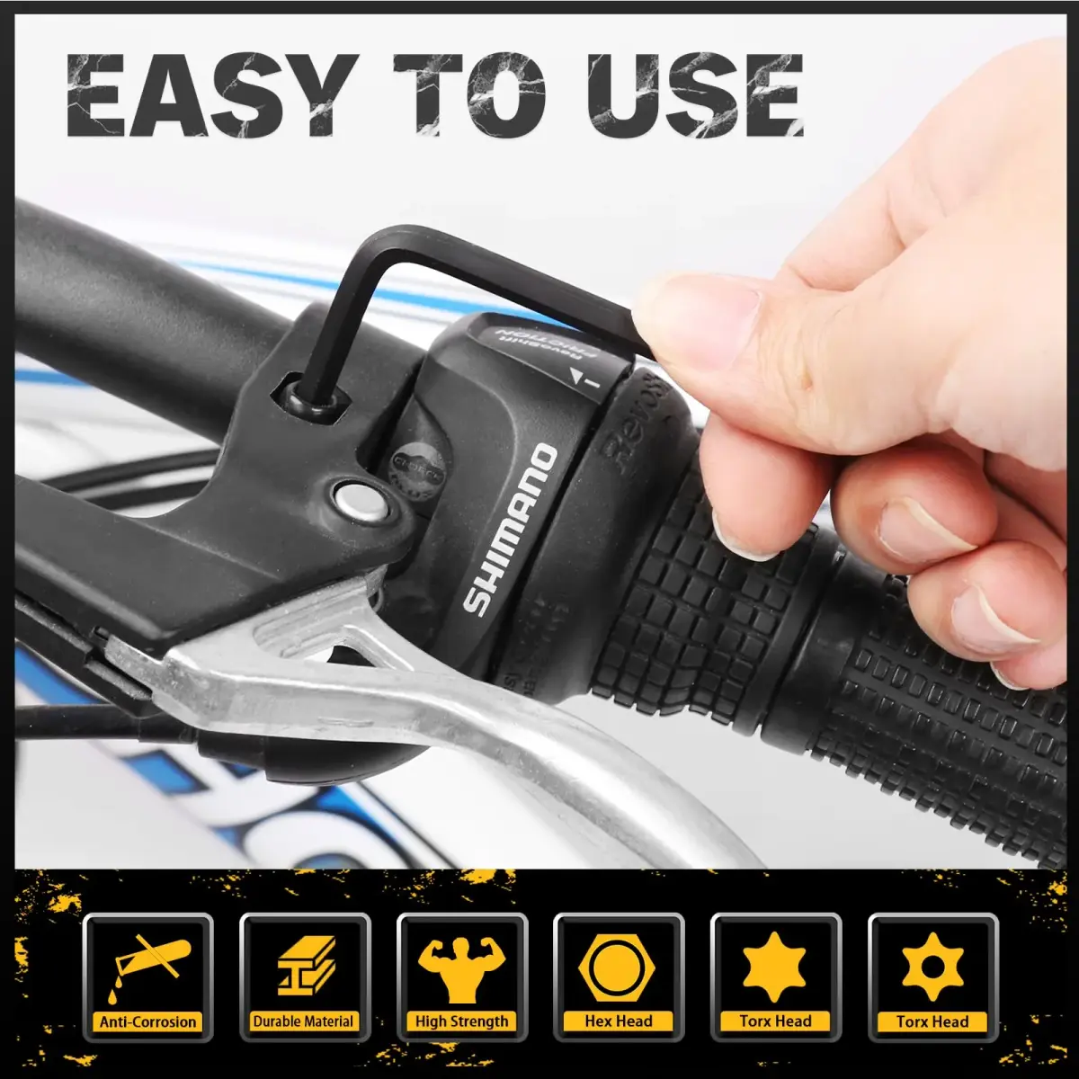 ELEAD 41-Piece Hex and Torx Key Set with Torque Handle | SAE, Metric & Torx Sizes - view 8