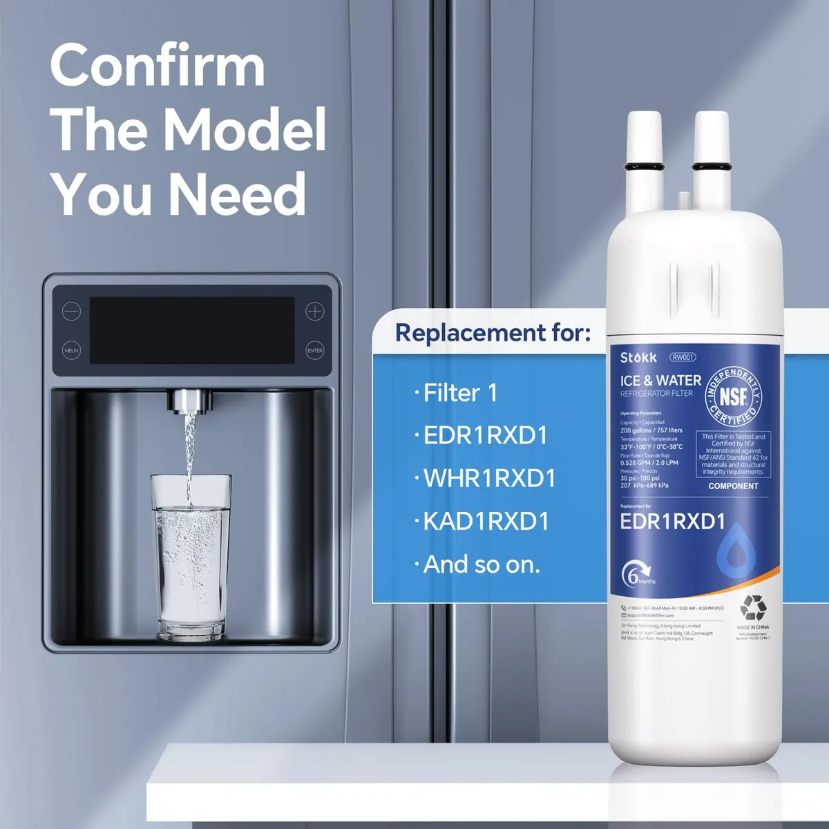 Stokk Potable Water Filter Replacement Set (3 Pack) | NSF Certified BPA-Free Coconut Shell - view 4