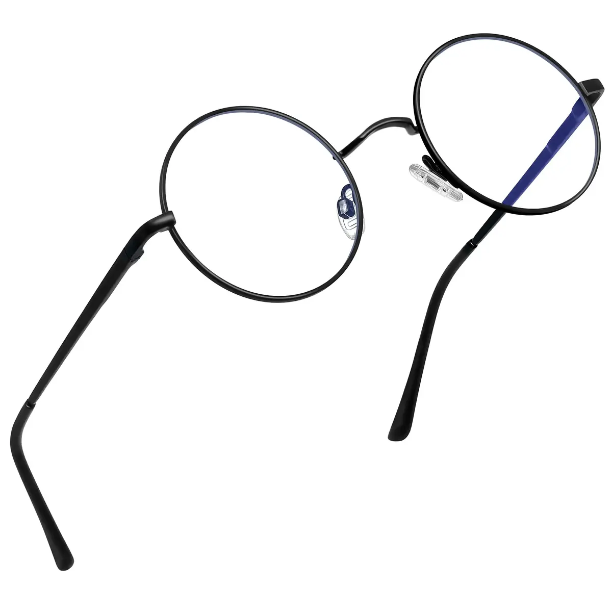 Joopin Blue Light Glasses Small Round Black UV Protection | Stylish Digital Eye Shield (70-120 chars) - main product image