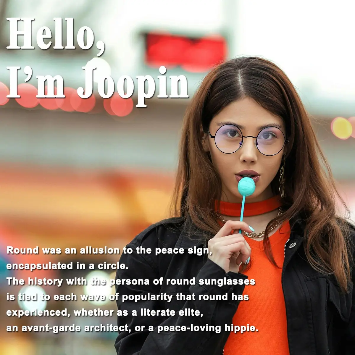Joopin Blue Light Glasses Small Round Black UV Protection | Stylish Digital Eye Shield (70-120 chars) - view 2
