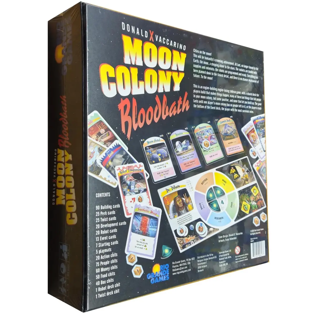 Rio Grande Games Moon Colony Bloodbath Strategy Card Game 1-5 Players Ages 14+ | Engine Building Engine-Losing Mechanics - view 7