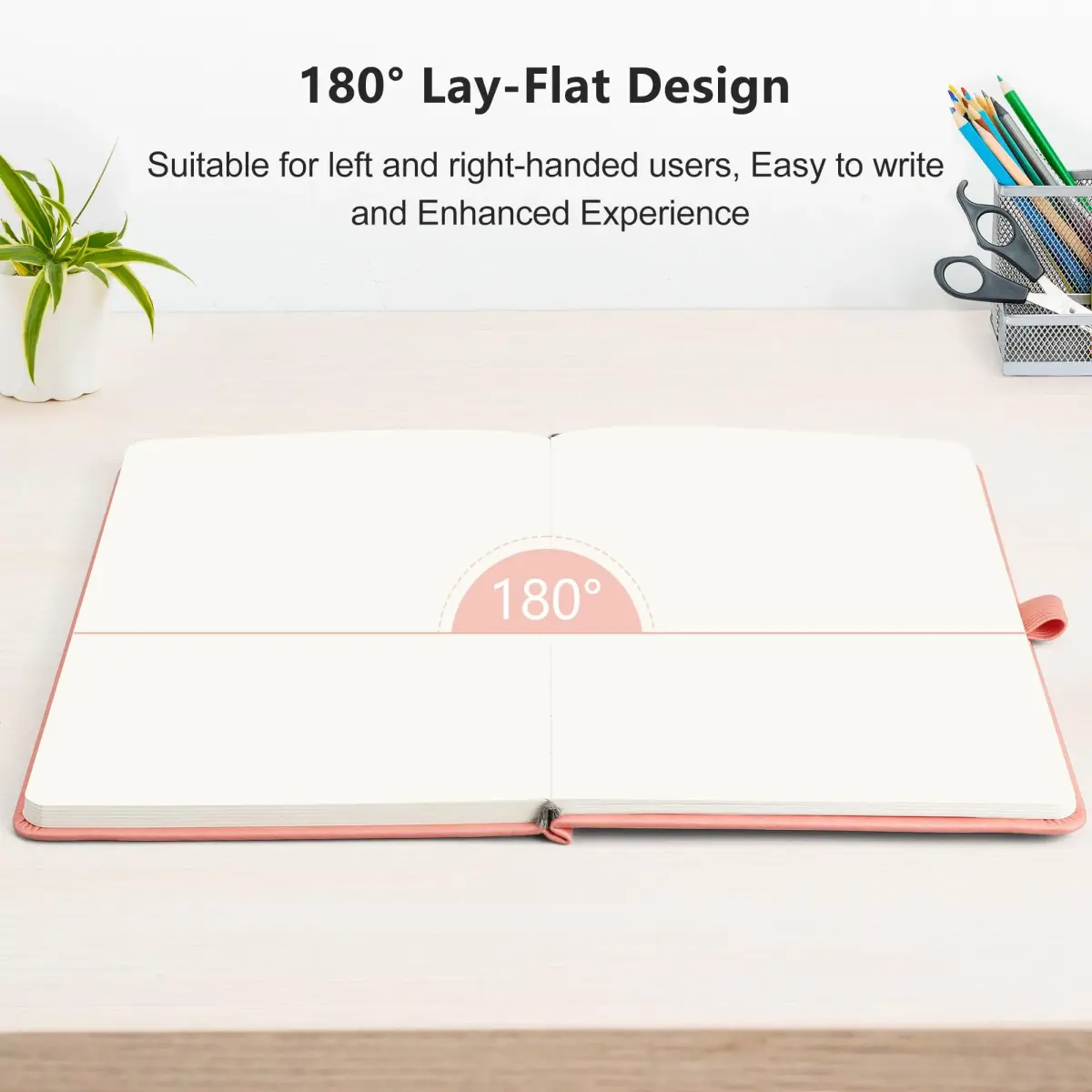RETTACY Blank Journal Notebook A5 Pink 192 Pages | Acid-Free Paper for Smooth Writing - view 6