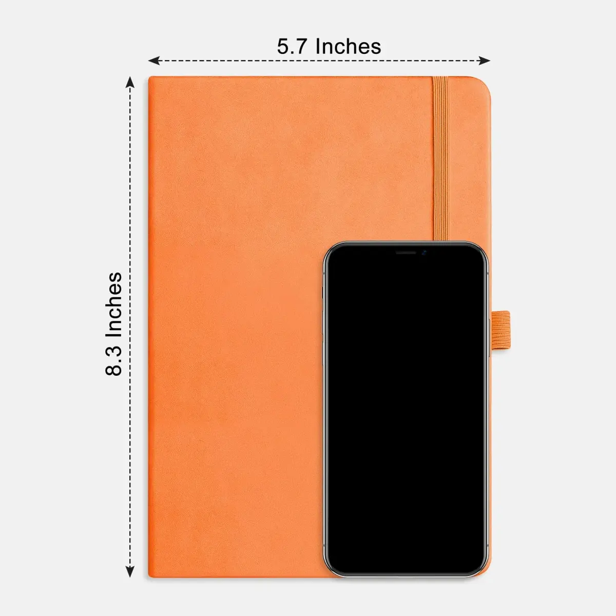 RETTACY Orange Blank Journal Notebook A5 (14.5cm x 21cm) | Acid-Free Paper Notebook - view 8