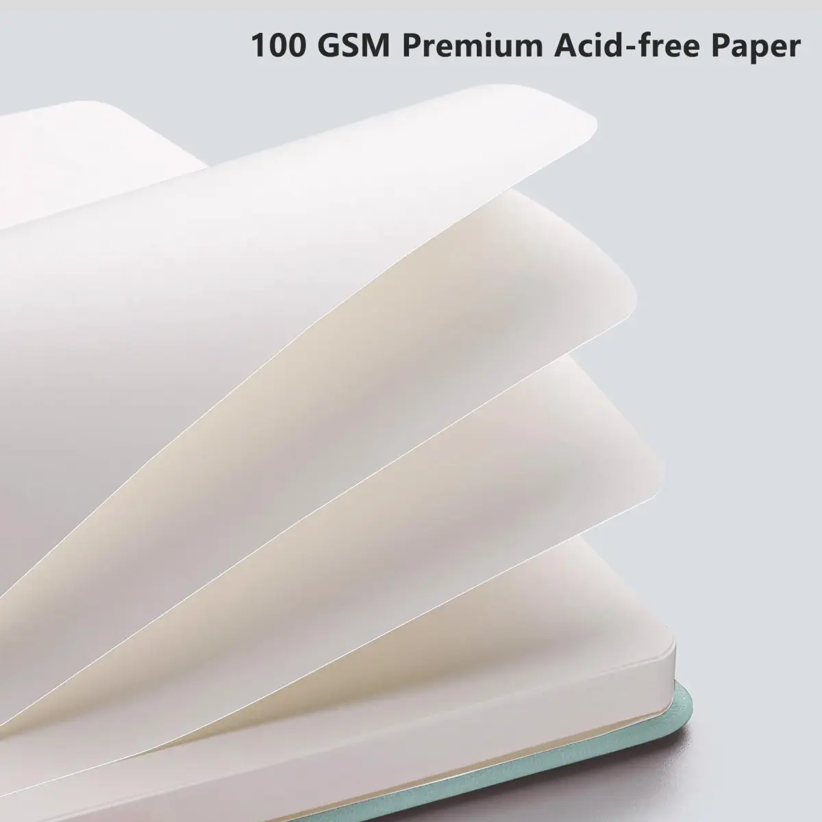 RETTACY Blank Journal Notebook A5 Blue-gray 192 Pages | Acid-Free Paper for Drawing - view 3