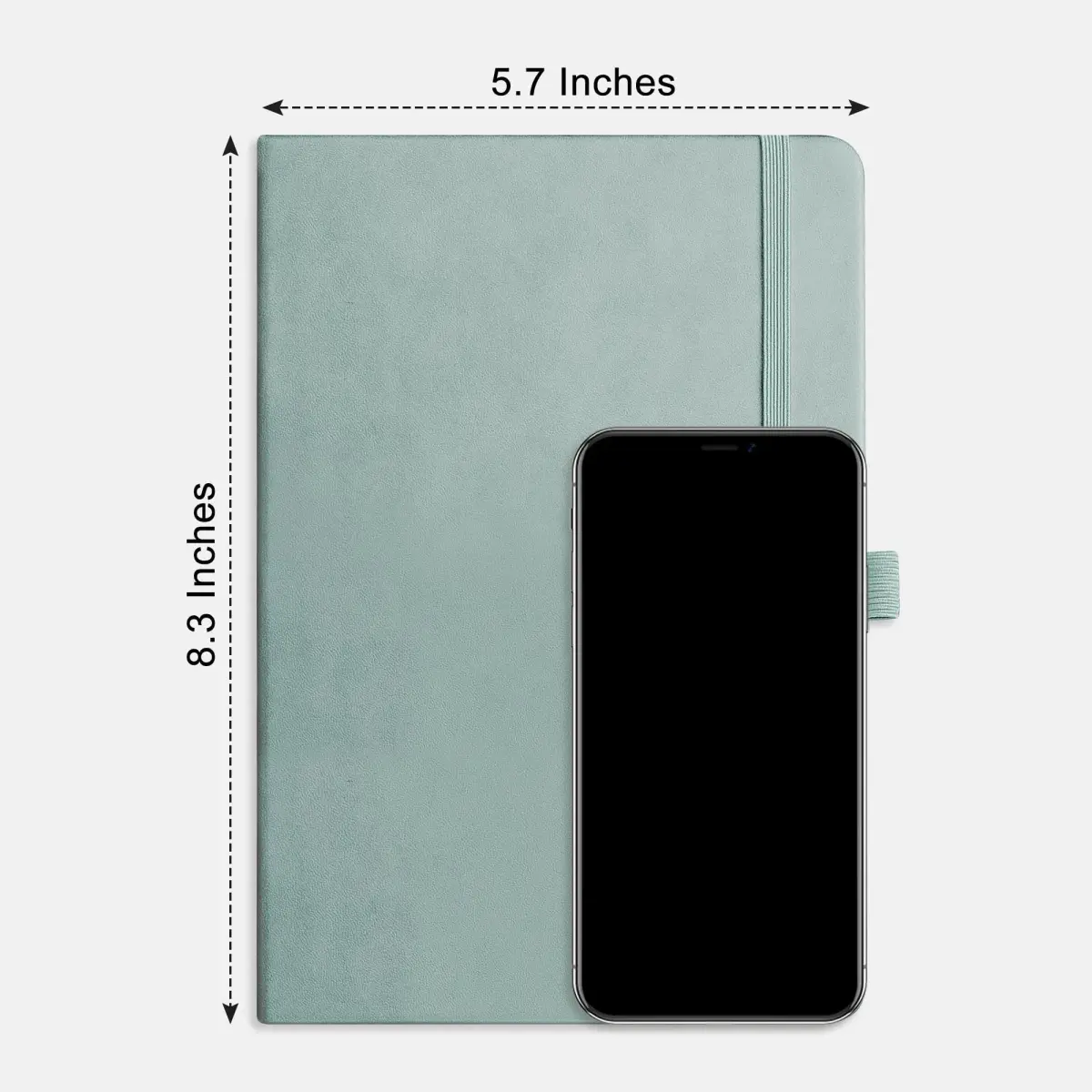 RETTACY Blank Journal Notebook A5 Blue-gray 192 Pages | Acid-Free Paper for Drawing - view 8