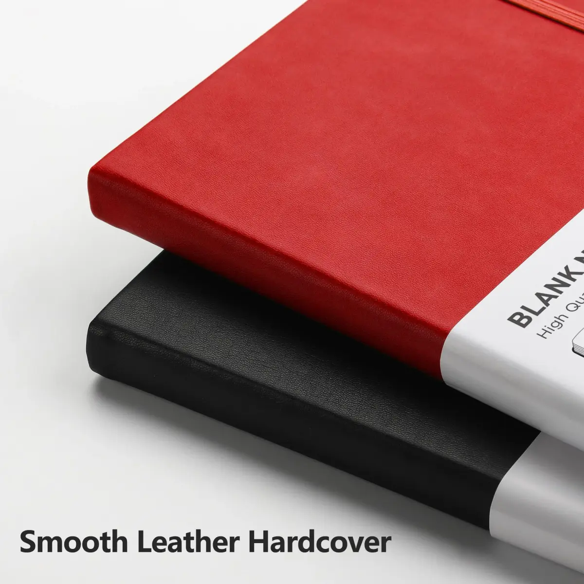 RETTACY Red Blank Journal Notebook A5 (5.7'' x 8.3'') | Acid-Free 100 GSM Paper - view 4