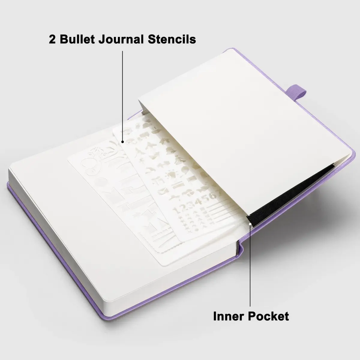 RETTACY Blank Journal Notebook A5 Purple 192 Pages | Acid-Free Paper for Smooth Writing - view 7