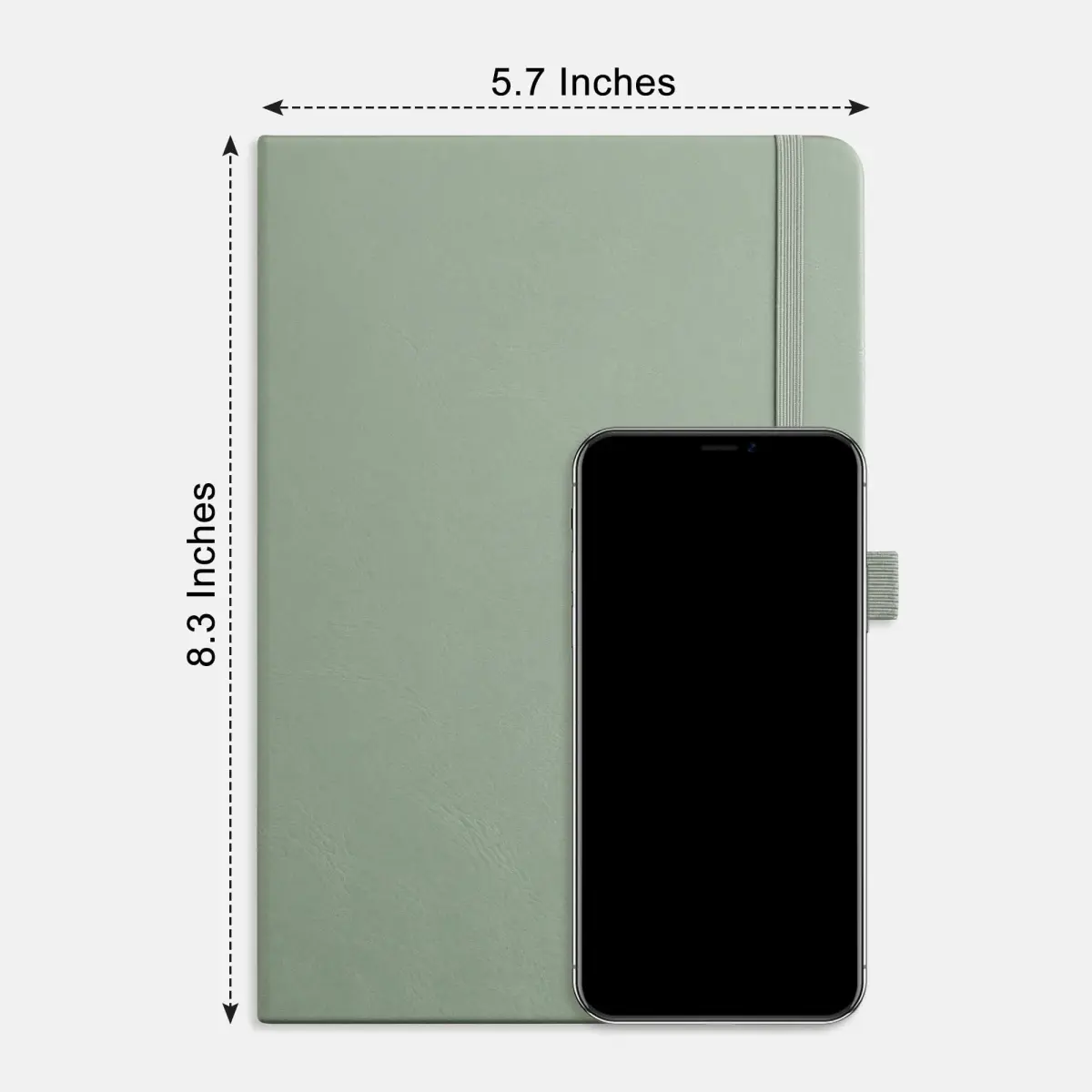 RETTACY Graph Grid Paper Notebook A5 Sage Green 192 Pages | Engineering Paper for Students - view 8