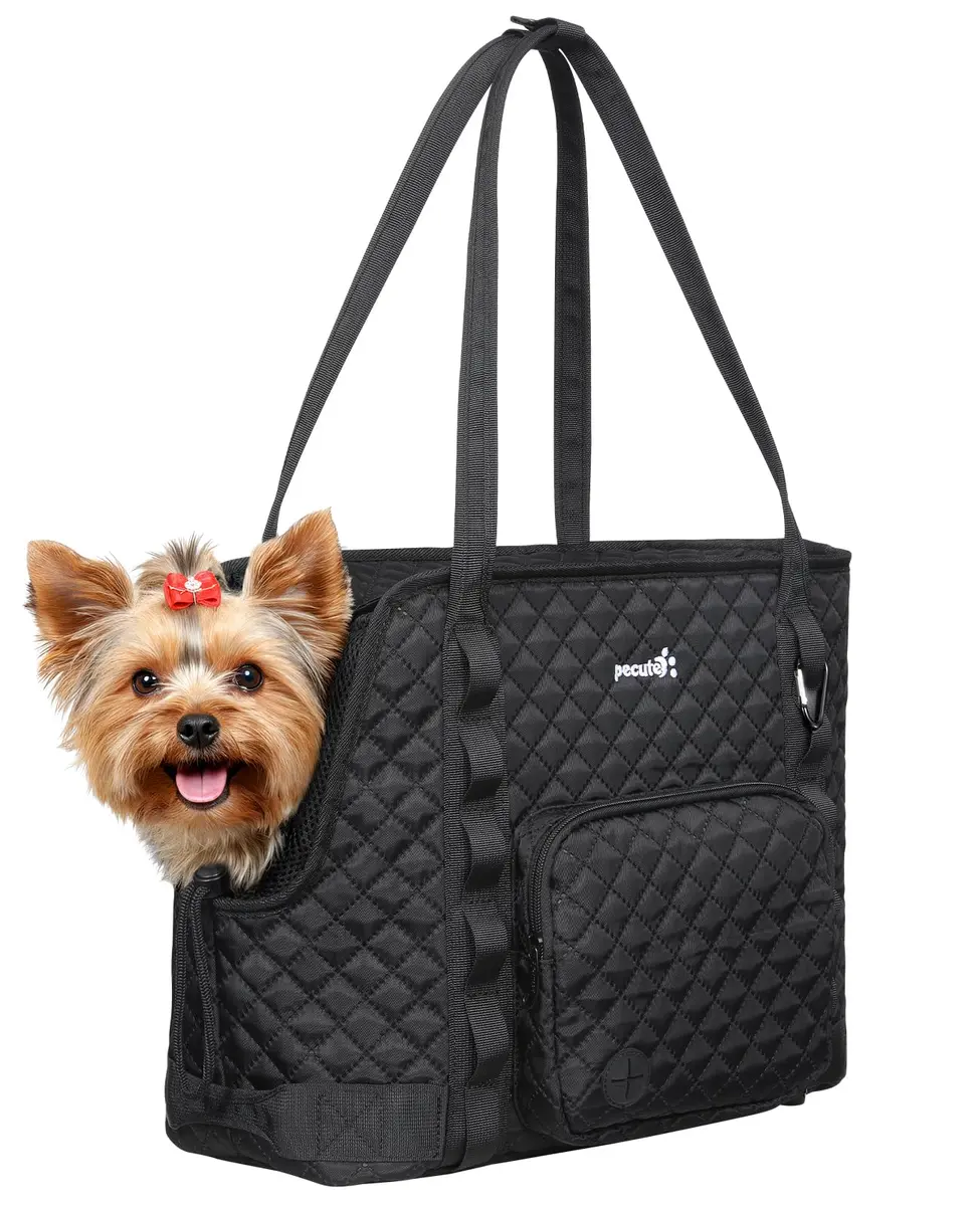 Pecute Dog Purse Carrier, Small Dog & Cat Tote Bag, Fits 5-9 lbs | Lightweight & Secure Travel Accessory - main product image
