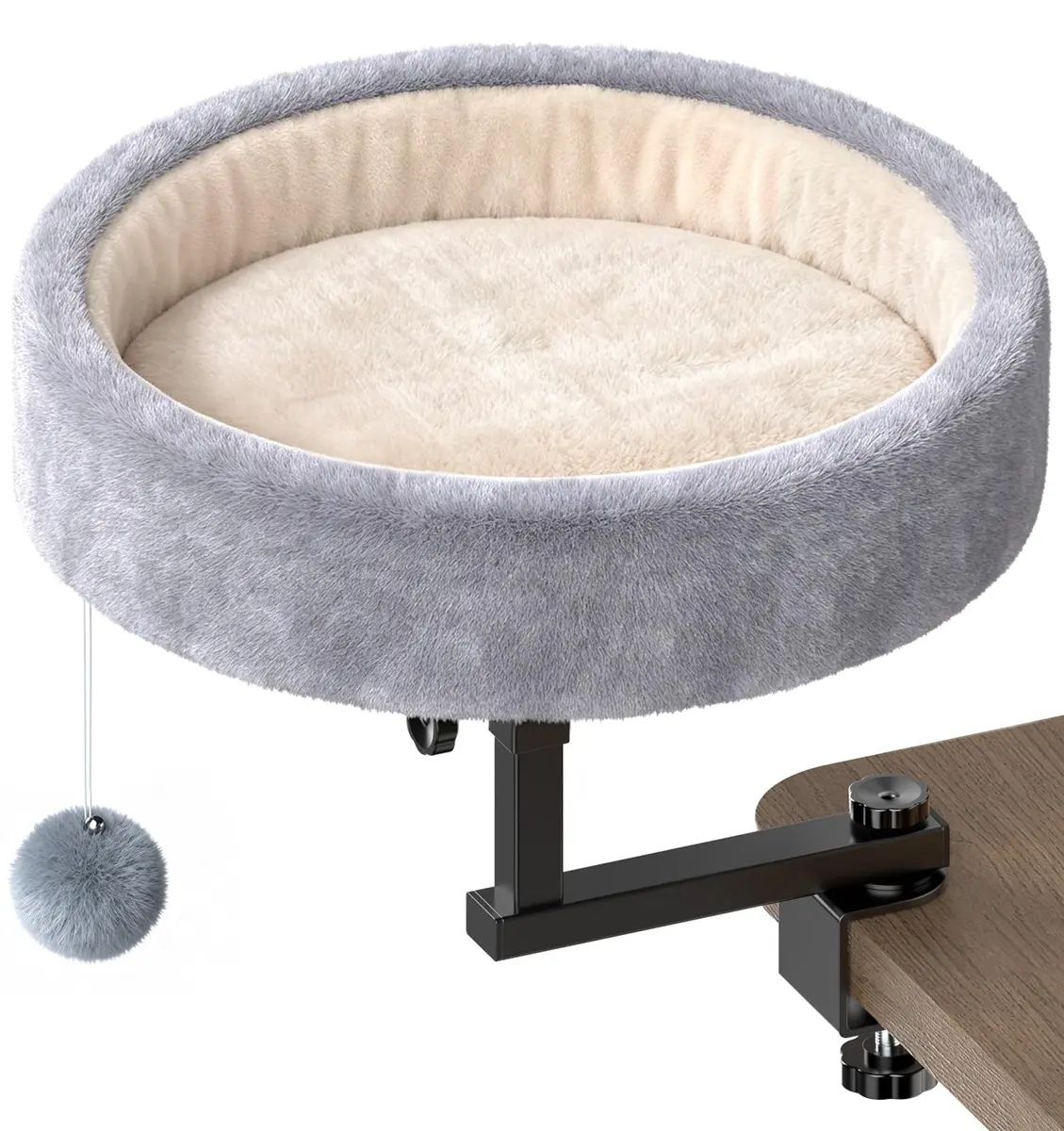 Chumajor Cat Desk Bed, 360° Rotating & Height Adjustable, Supports 50 lbs | Space-Saving Cat Workspace - main product image