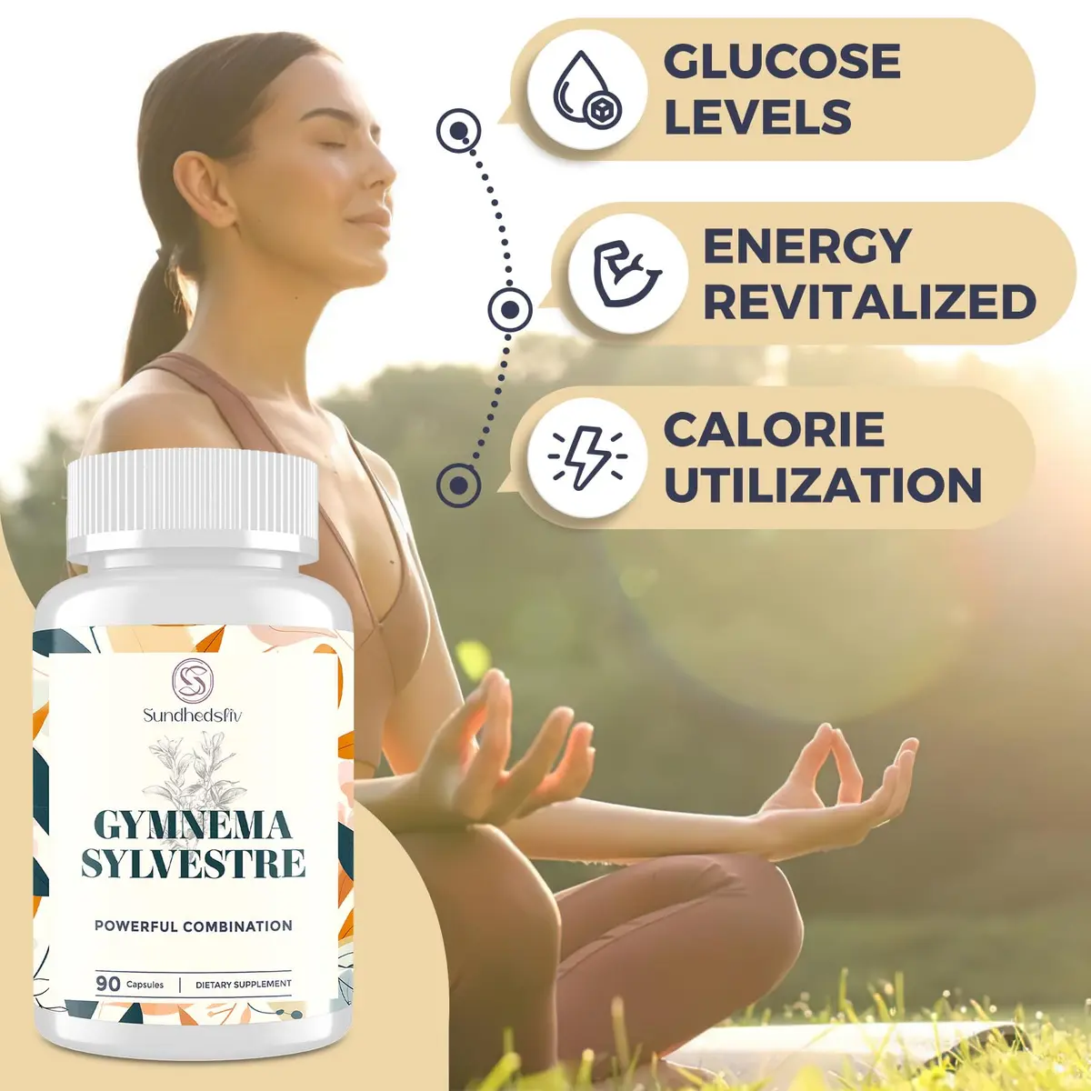 Sundhedsliv 16 in 1 Blxxd Sugr Supplement 90 Vegan Capsules | Gymnema, Berberine & Vitamins for Blood Sugar Support - view 6