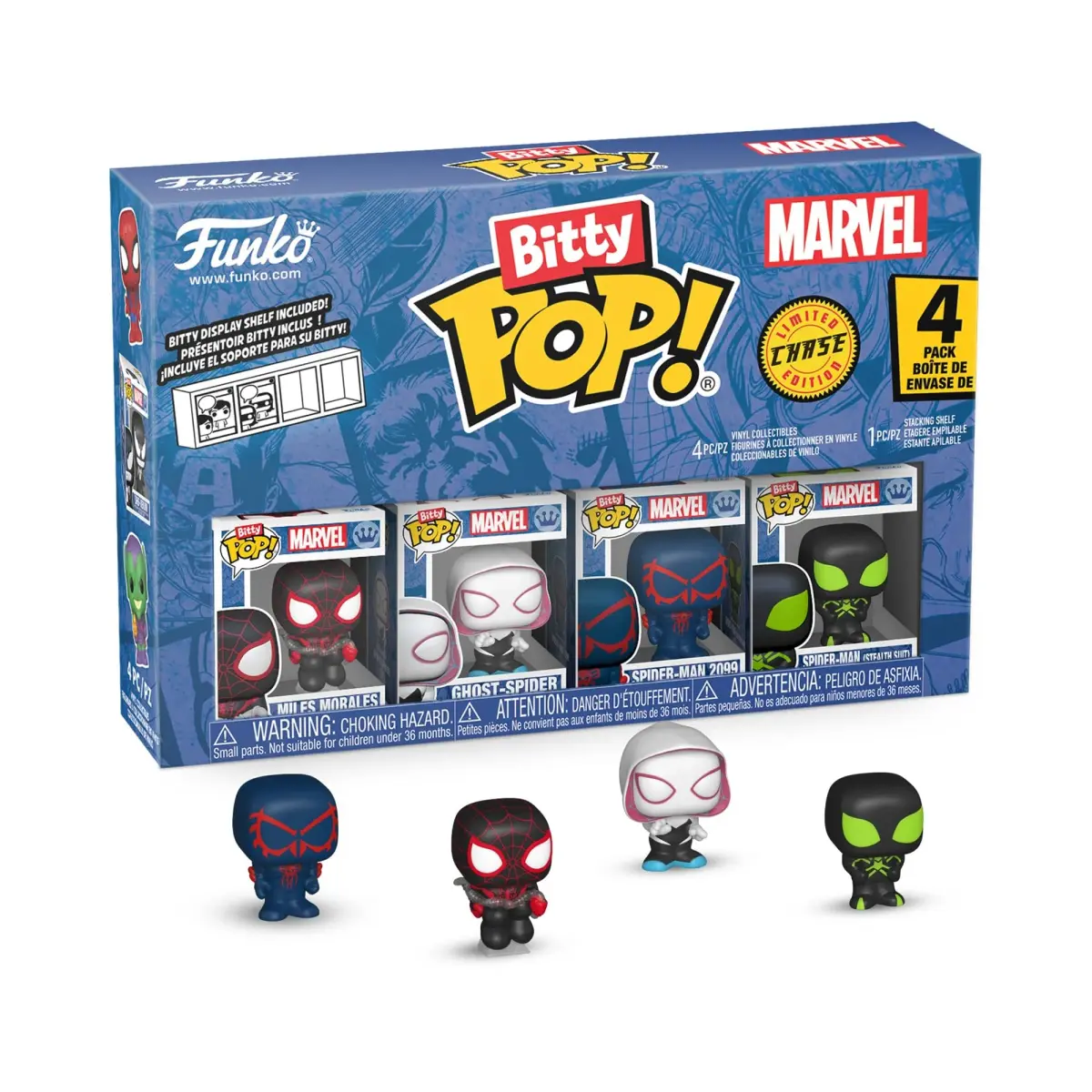 Funko Bitty POP! Miles Morales 4-Pack 2.3 cm (0.9 in) | Marvel Collectible Figures with Display Case - view 2