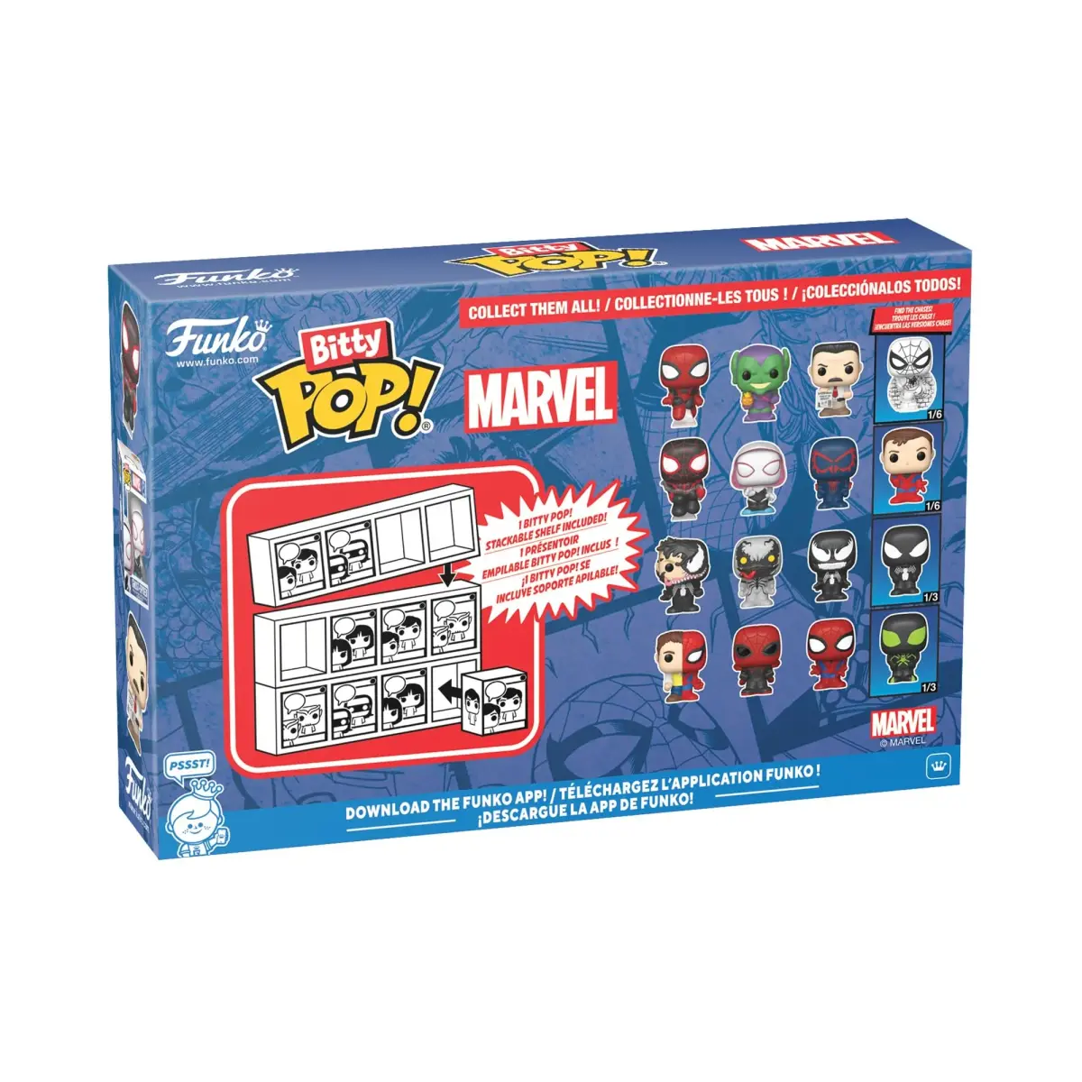 Funko Bitty POP! Miles Morales 4-Pack 2.3 cm (0.9 in) | Marvel Collectible Figures with Display Case - view 3