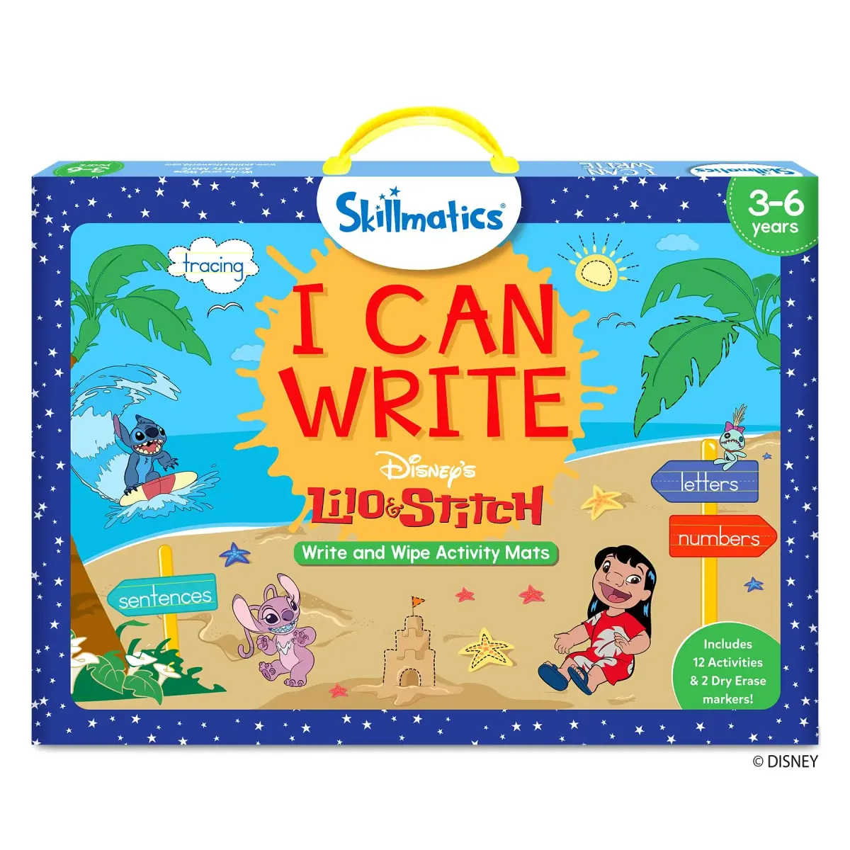 Skillmatics I Can Write Disney's Lilo & Stitch Activity Mats 27 x 38 cms (10.5 x 15 inches) | Educational Writing Game for Kids - main product image