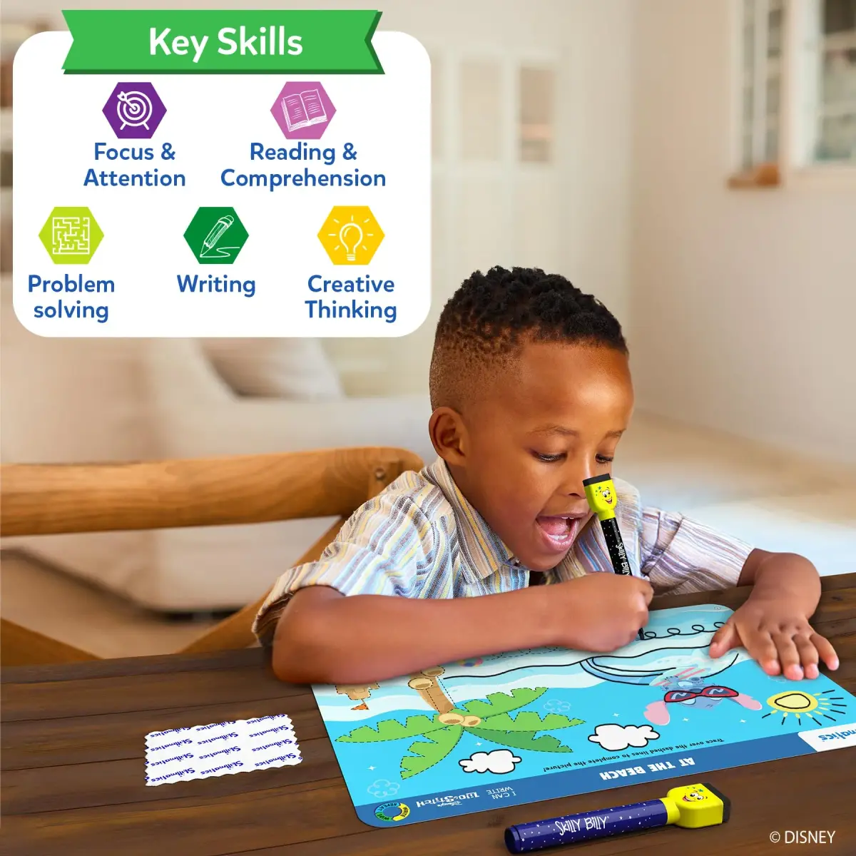 Skillmatics I Can Write Disney's Lilo & Stitch Activity Mats 27 x 38 cms (10.5 x 15 inches) | Educational Writing Game for Kids - view 7