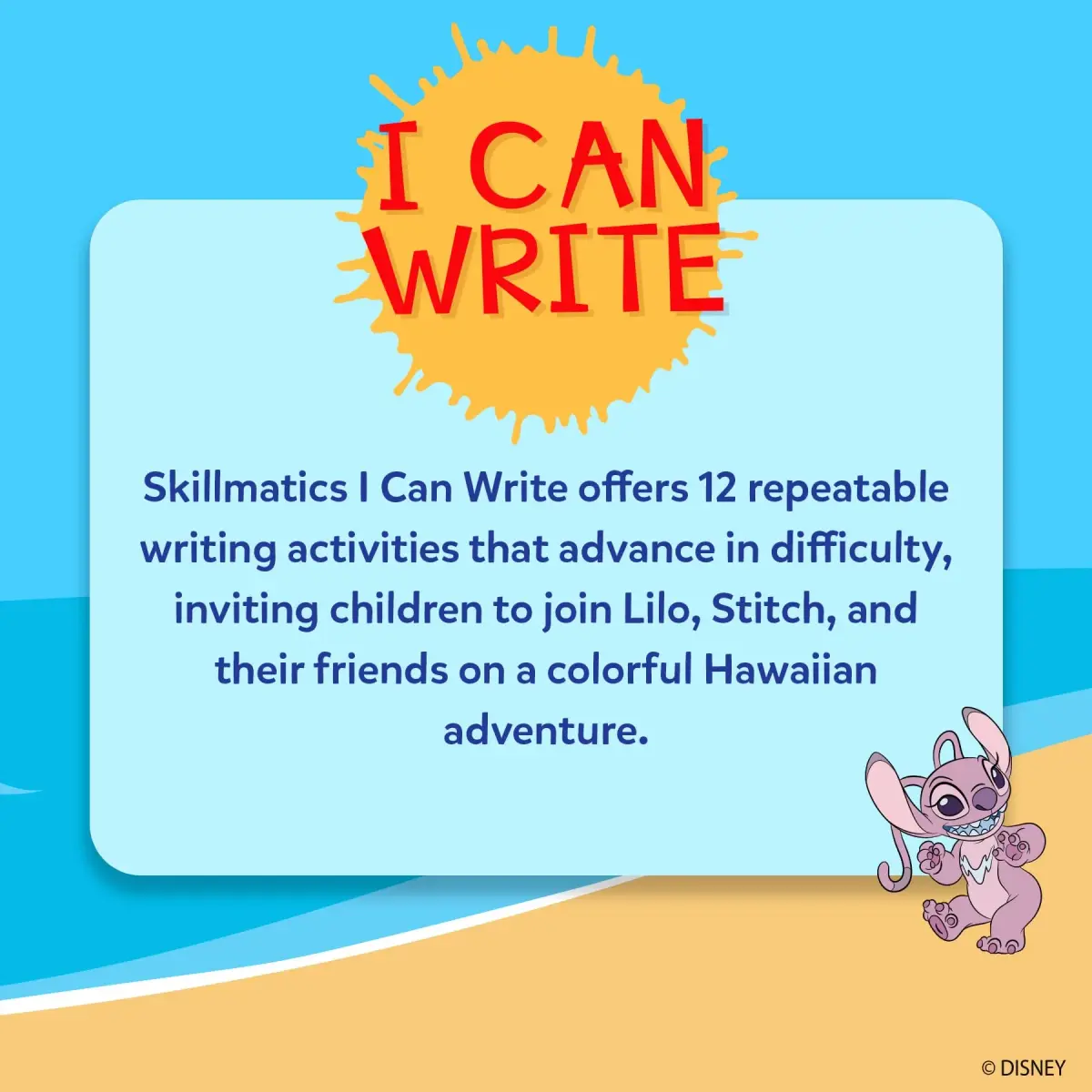 Skillmatics I Can Write Disney's Lilo & Stitch Activity Mats 27 x 38 cms (10.5 x 15 inches) | Educational Writing Game for Kids - view 8