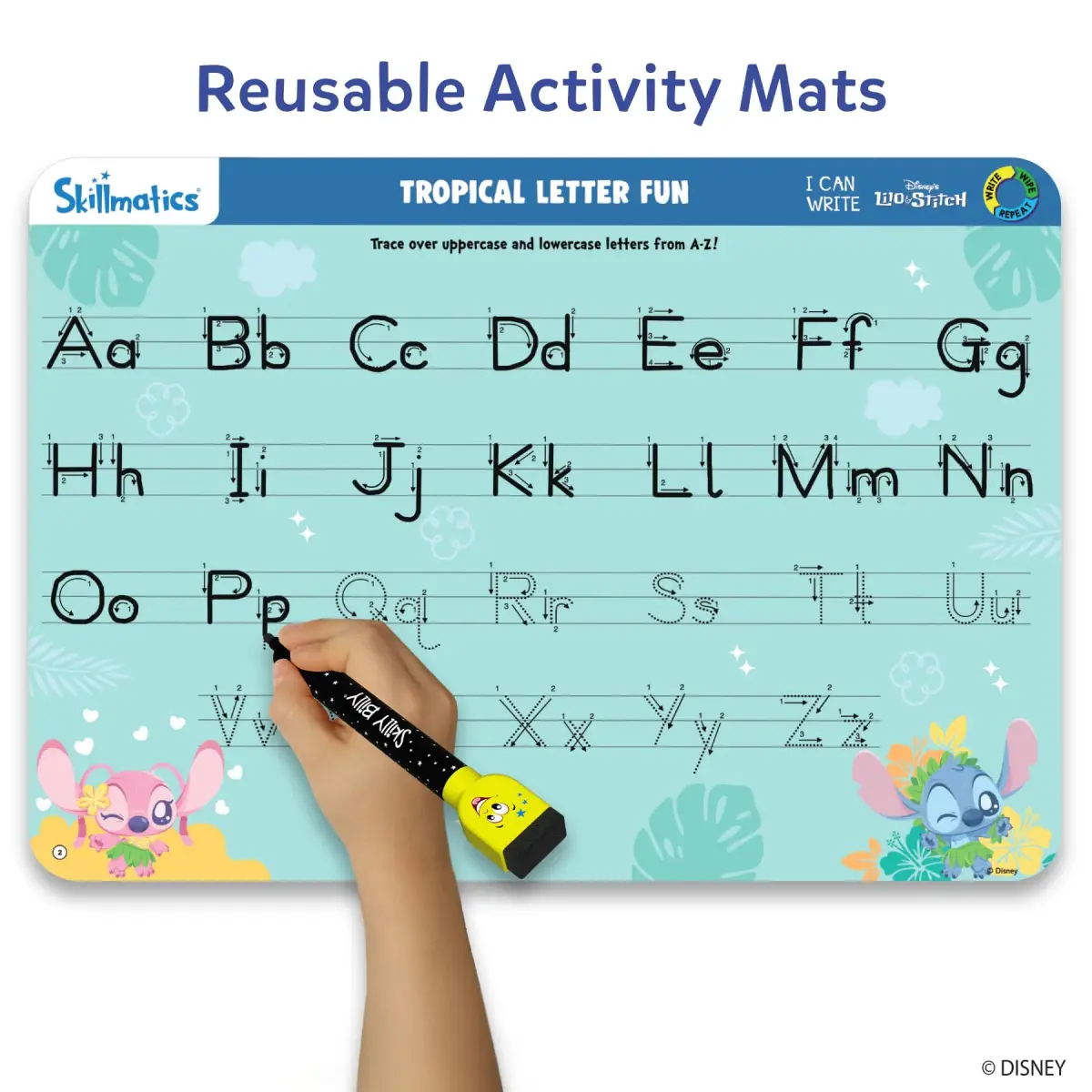 Skillmatics I Can Write Disney's Lilo & Stitch Activity Mats 27 x 38 cms (10.5 x 15 inches) | Educational Writing Game for Kids - view 3