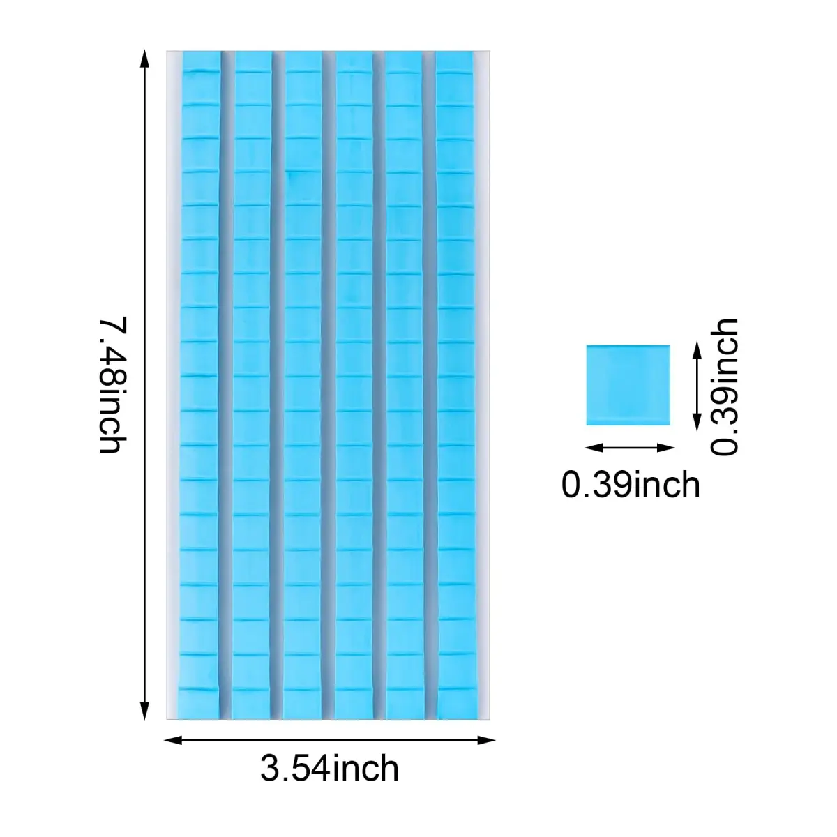 Feosky Adhesive Poster Sticky Tack Putty, 120 Pieces, Blue | Reusable & Removable Mounting Putty for Walls, Crafts, Photos - view 2