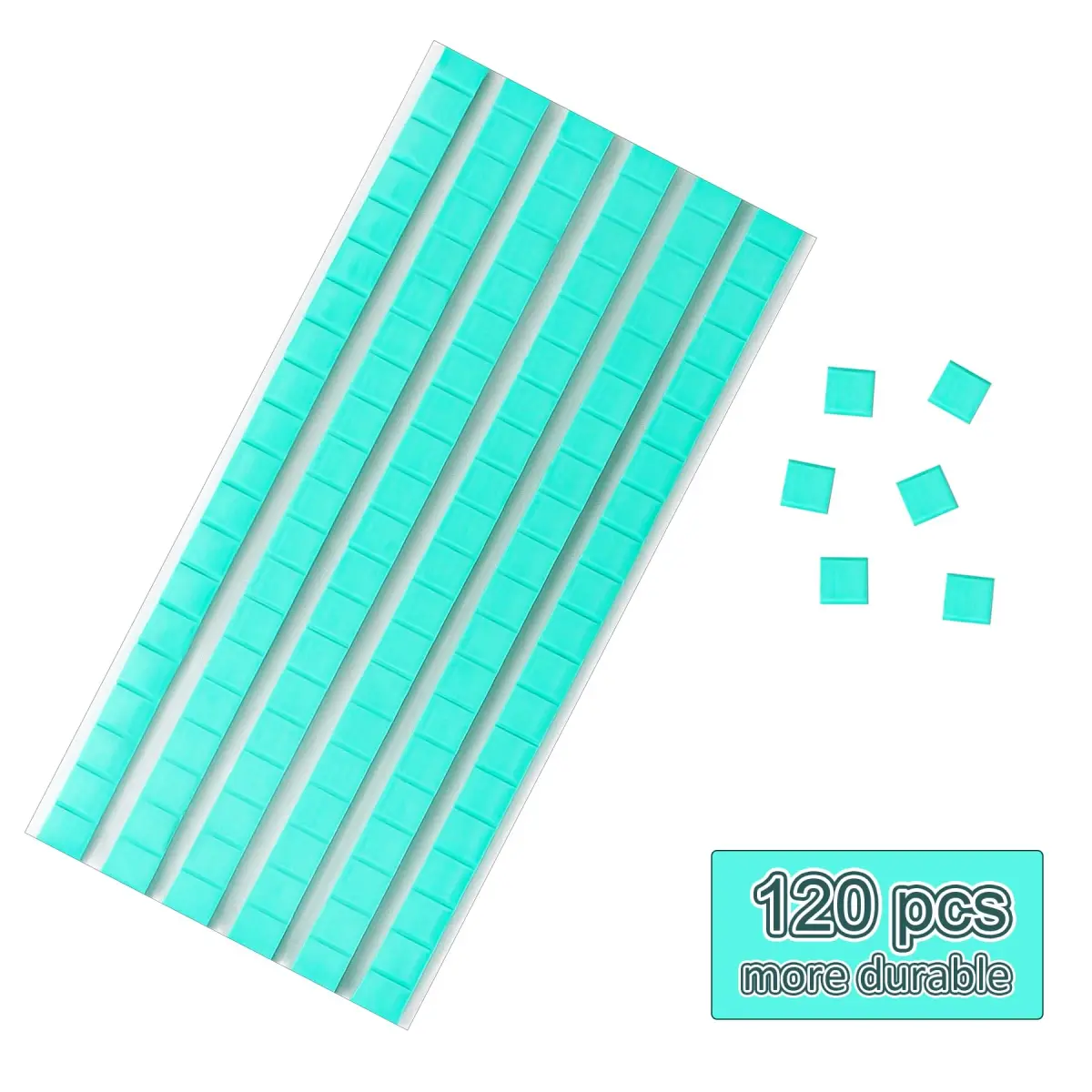 Feosky Adhesive Poster Sticky Tack Putty, 120 Pieces, Blue | Reusable & Removable Mounting Putty for Walls, Crafts, Photos - view 4