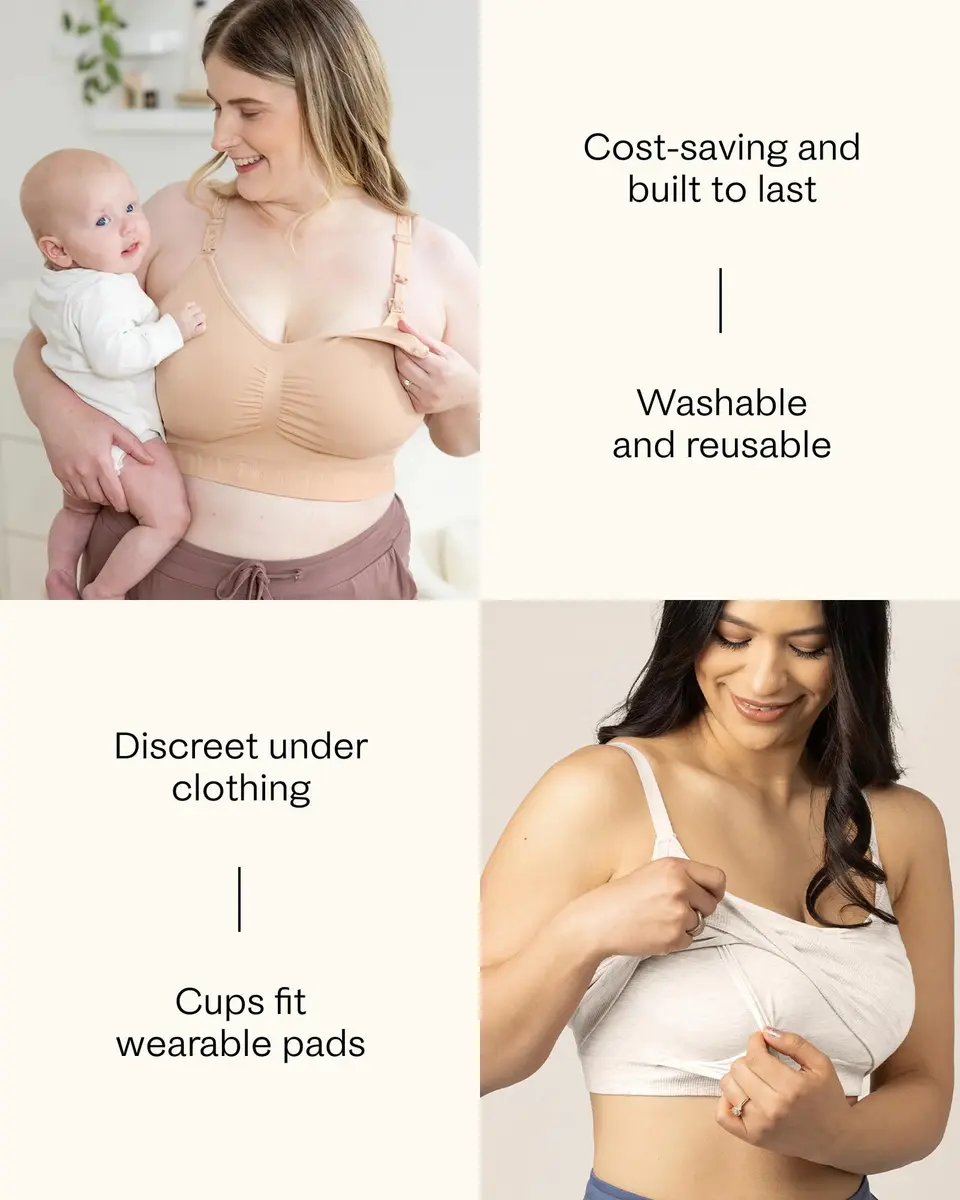 Kindred Bravely Organic Reusable Nursing Pads 10 Pack | OEKO-TEX Certified for Sensitive Skin - view 5