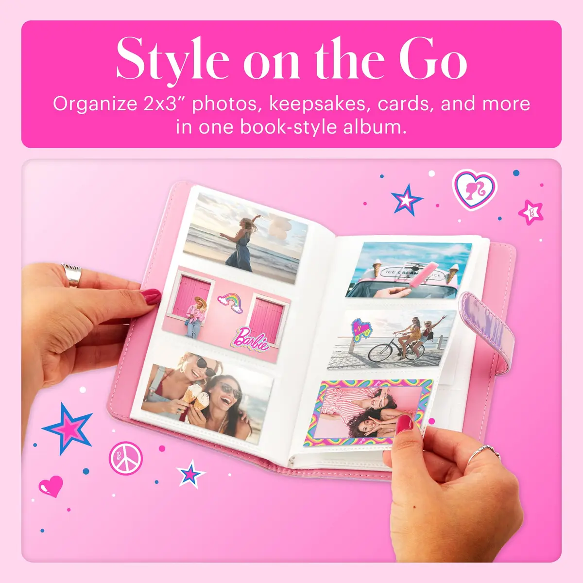 KODAK Barbie 96-pocket Photo Album for Barbie Instant 2x3” ZINK Photo Paper | Durable, Portable & Stylish - view 6
