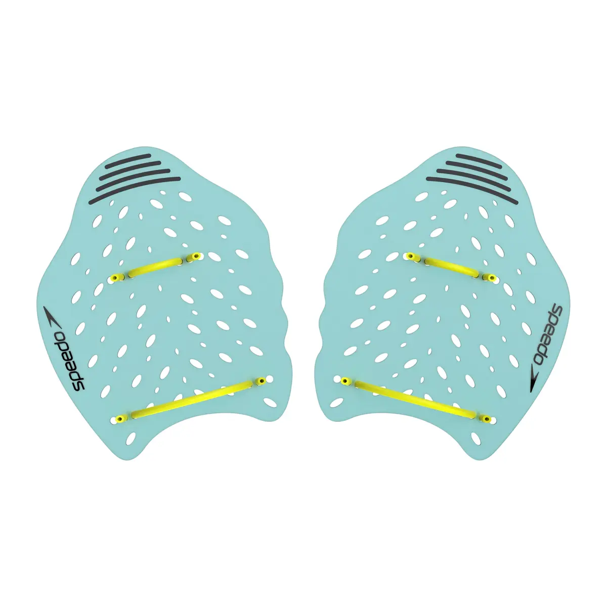 Speedo Unisex-Adult Swim Training Power Plus Paddles | Wide Surface, Water Flow Holes, Removable Straps - main product image