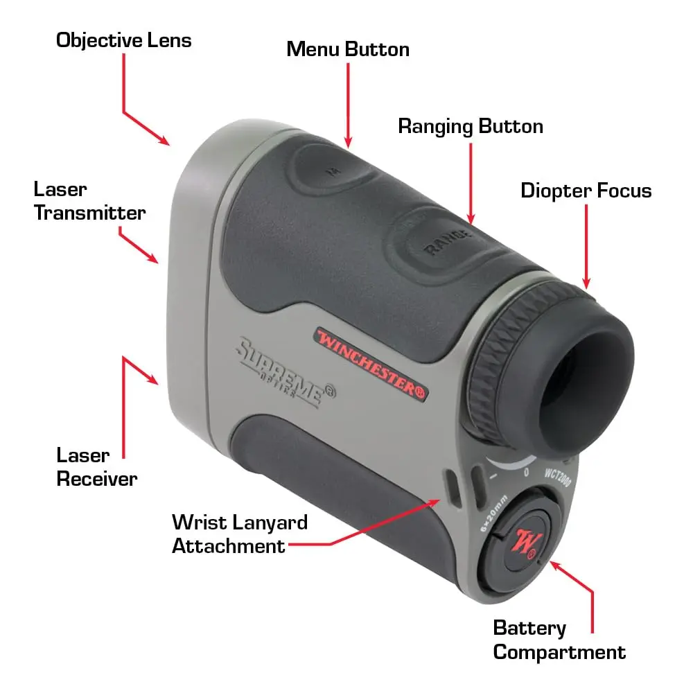 Winchester Rangefinder 7x24mm | 1700 yd | Waterproof & Fogproof | 3 Target Modes - view 8
