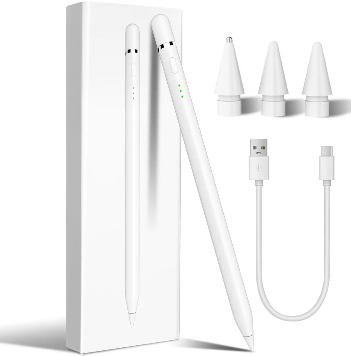STYLUSLINK Apple Pencil Alternative for iPad 6-11th Gen, Mini 5-7, Air 3-5, Pro 13"/11" | Fast Charge, Precise, Magnetic - main product image