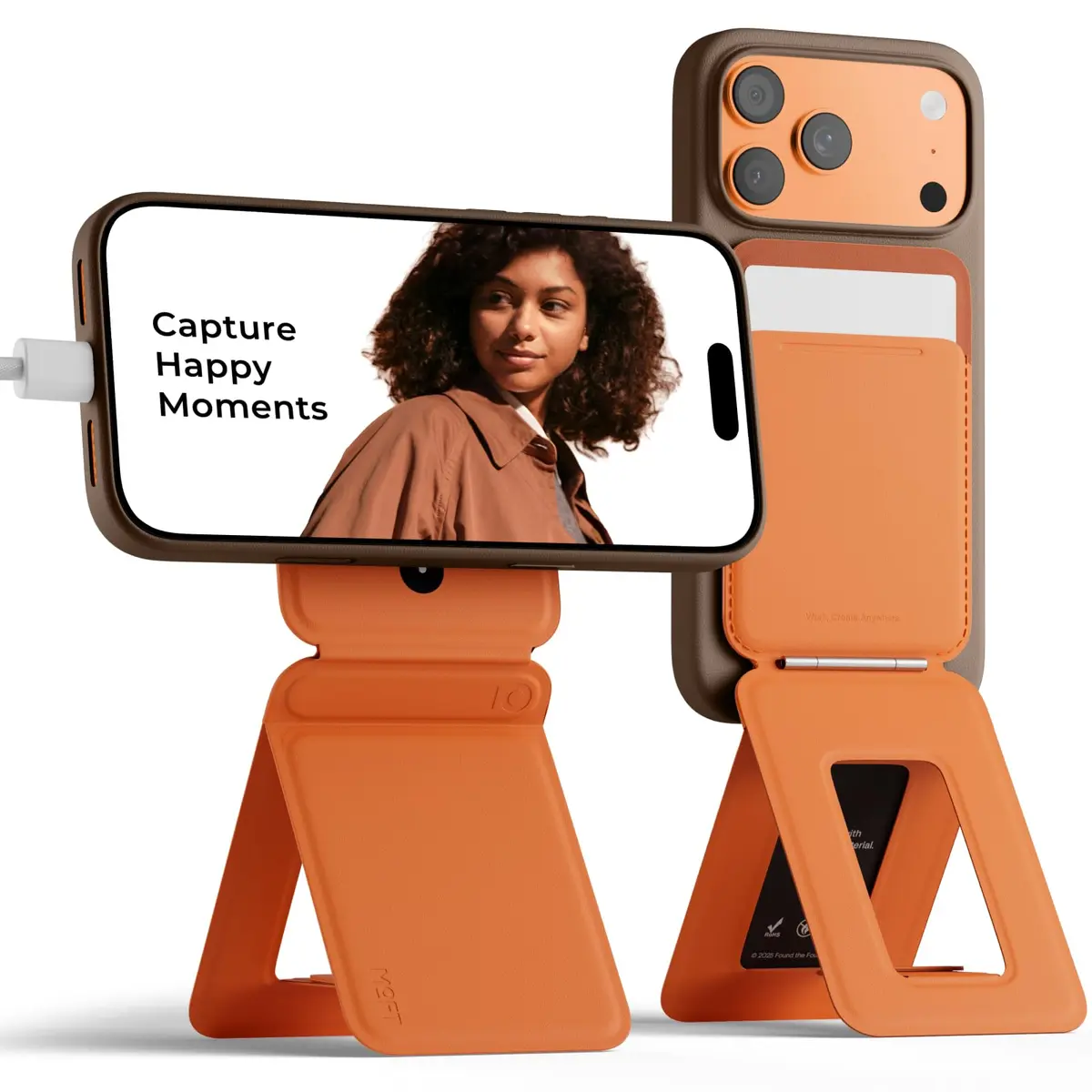 MOFT Phone Tripod Stand & Wallet, NFC Card Holder, Hold 1-2 Cards | Slim 0.94cm Profile for Mobile Content - main product image