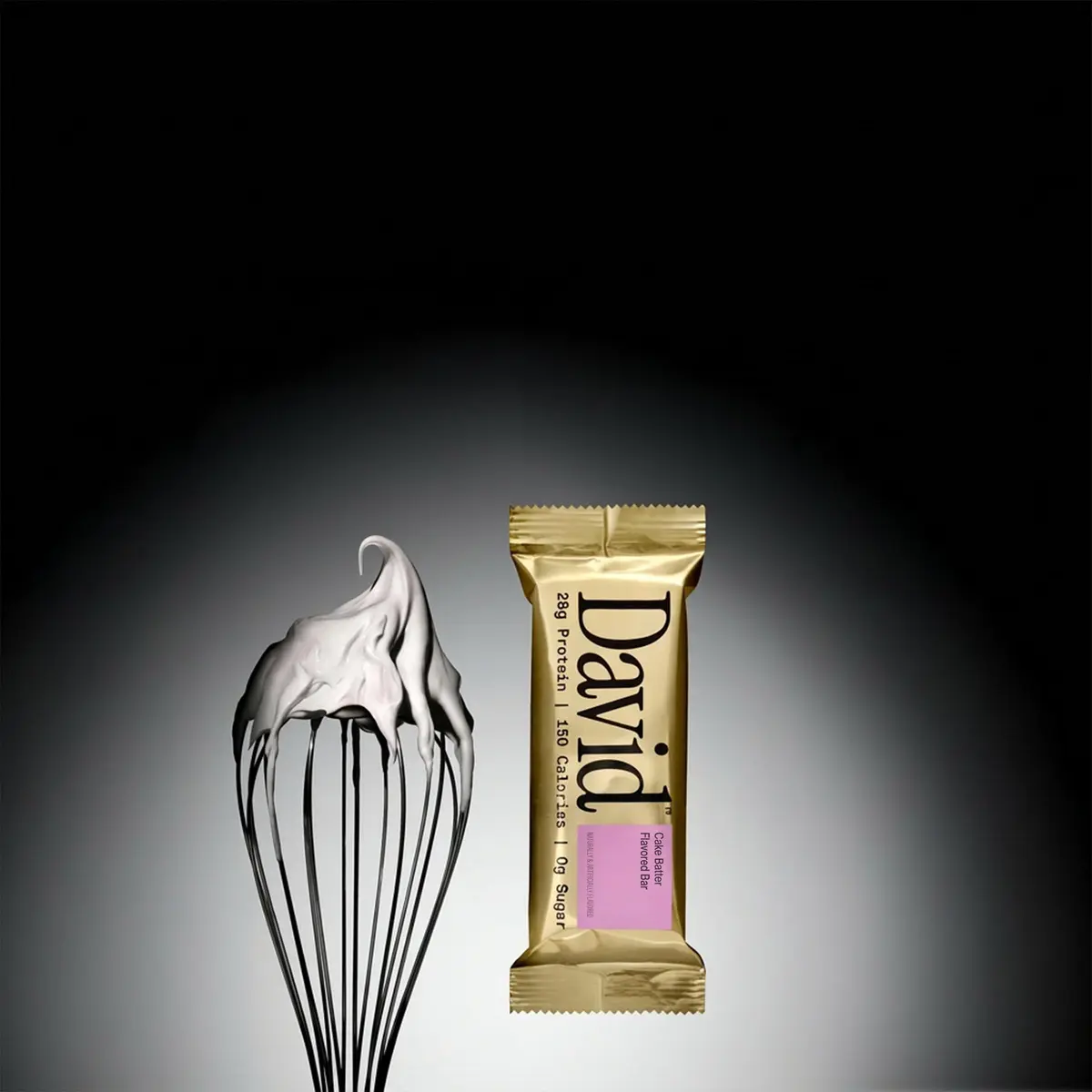 David Protein Bar Cake Batter | 28g Protein | 12 Pack | Gluten Free, Low Sugar, High Protein - view 3