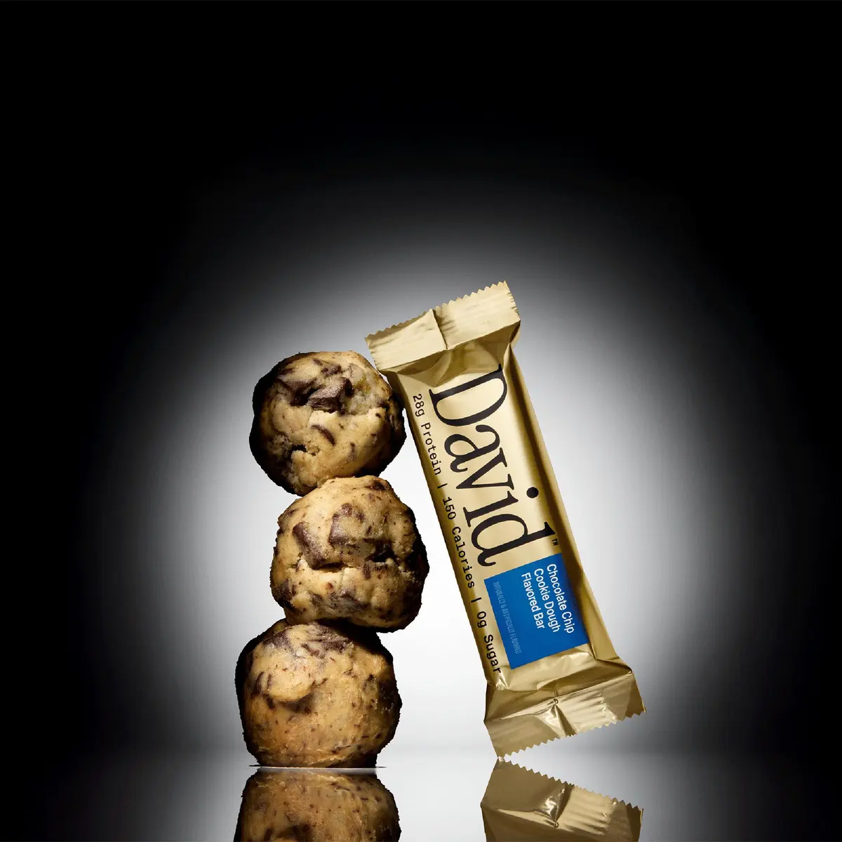 David Protein Bar Chocolate Chip Cookie Dough | 28g Protein | 12 Pack - view 3