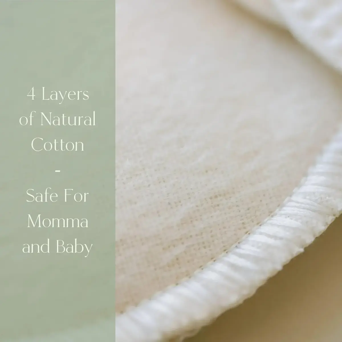 NuAngel Natural Cotton Washable Nursing Pad | Organic Fabric for Breastfeeding Moms - view 5