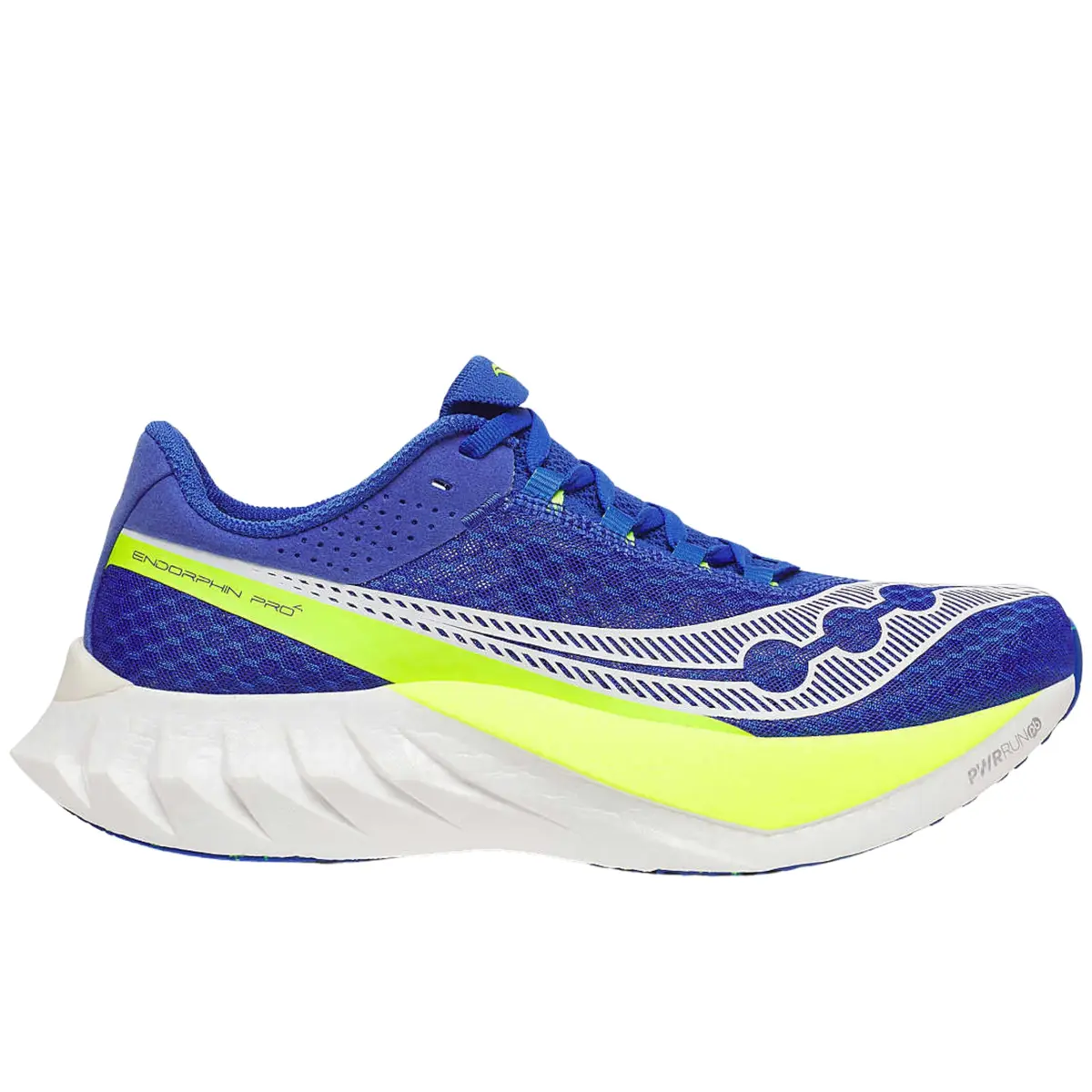 Saucony Endorphin Pro 4 Running Shoes in Lapis/Citron | Carbon Plate & Dual Foam Cushioning for Race & Speed Training - view 2