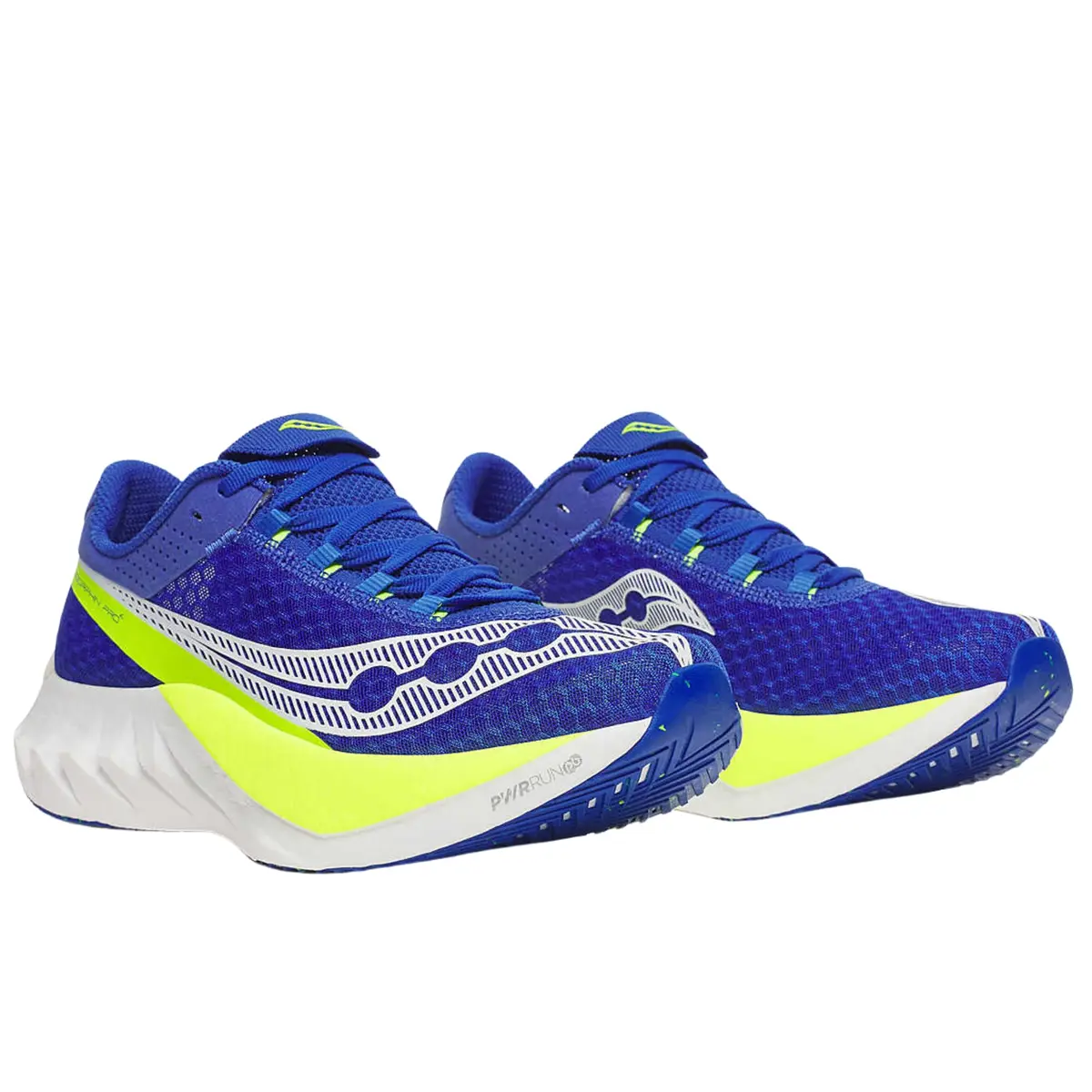 Saucony Endorphin Pro 4 Running Shoes in Lapis/Citron | Carbon Plate & Dual Foam Cushioning for Race & Speed Training - view 3
