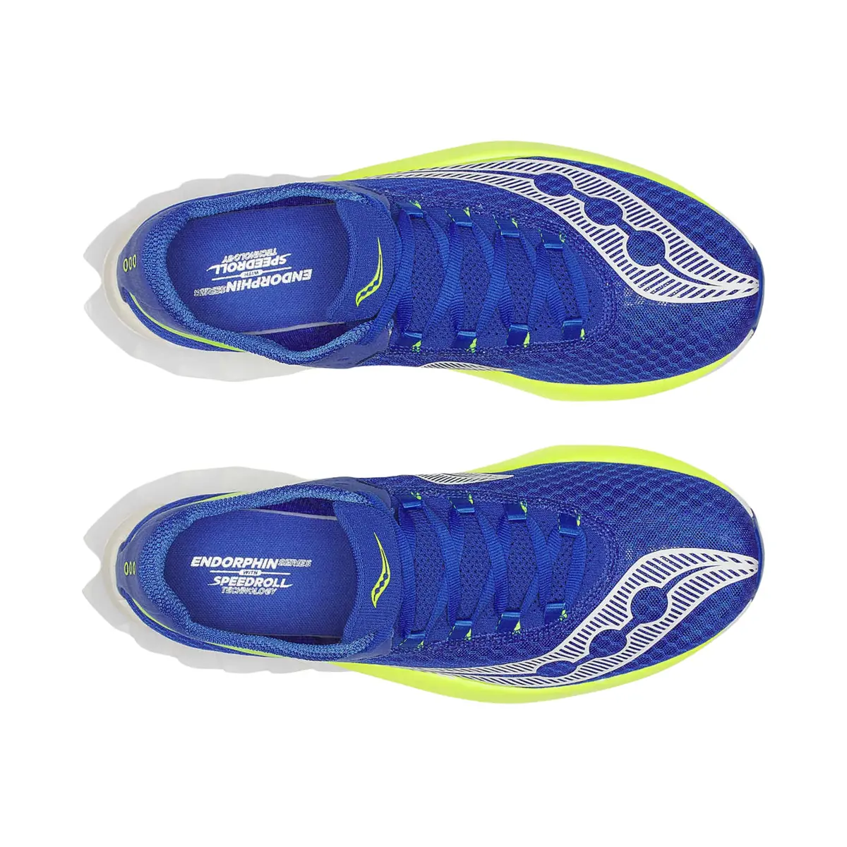 Saucony Endorphin Pro 4 Running Shoes in Lapis/Citron | Carbon Plate & Dual Foam Cushioning for Race & Speed Training - view 4