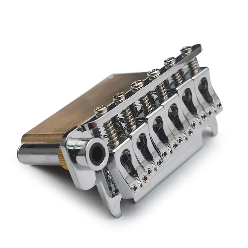 SAPHUE Guitar Tremolo Bridge 54.5mm (2.15 inches) with Brass Block and Chrome Finish | Fits Squier Strat Style Electric Guitars - view 8