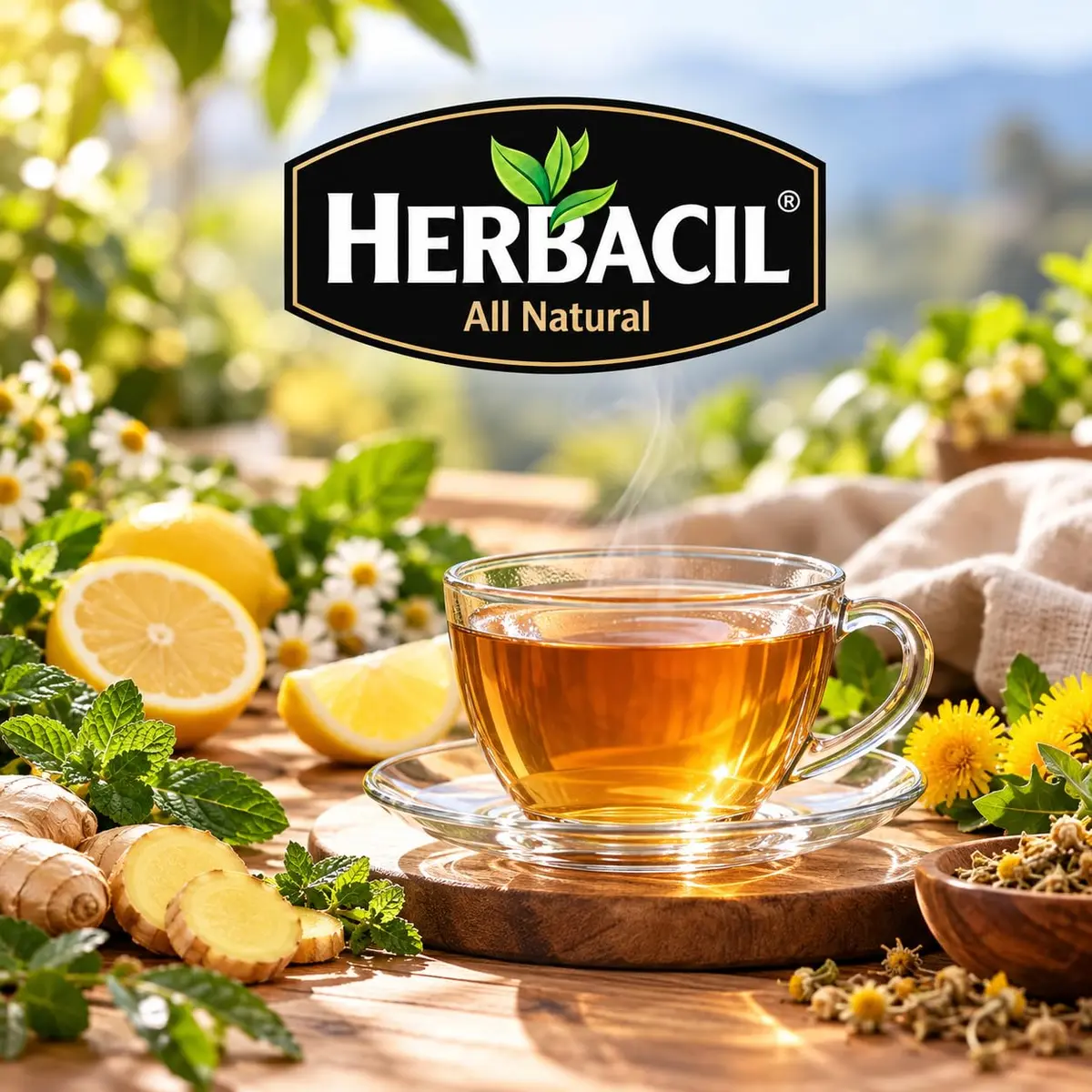 Herbacil Chamomile Tea 6-pack of 25 bags | Natural Relaxation & Digestive Support - view 3